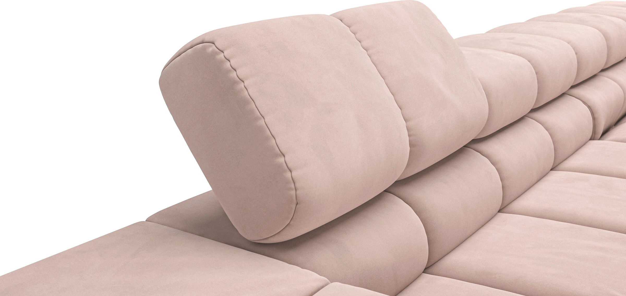 INOSIGN Ecksofa »Ancona incl. Kopfteilverstellung, Zierkissen Breite 319cm, L-Form«, wahlweise motorische Sitztiefenverstellung, auch in Cord + Easy Care