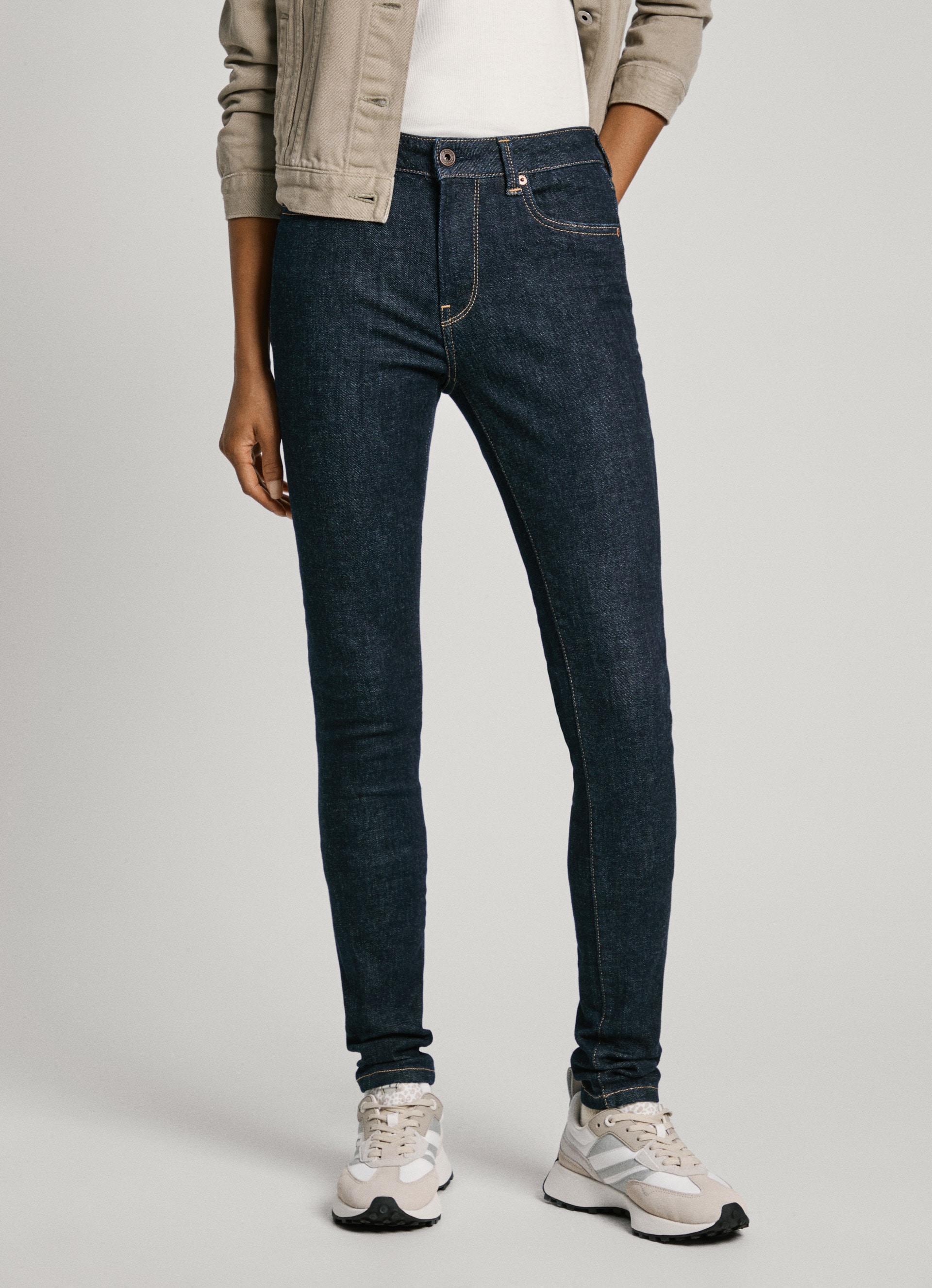 Pepe Jeans Skinny-fit-Jeans "SKINNY JEANS MW", in verschiedenen Waschungen