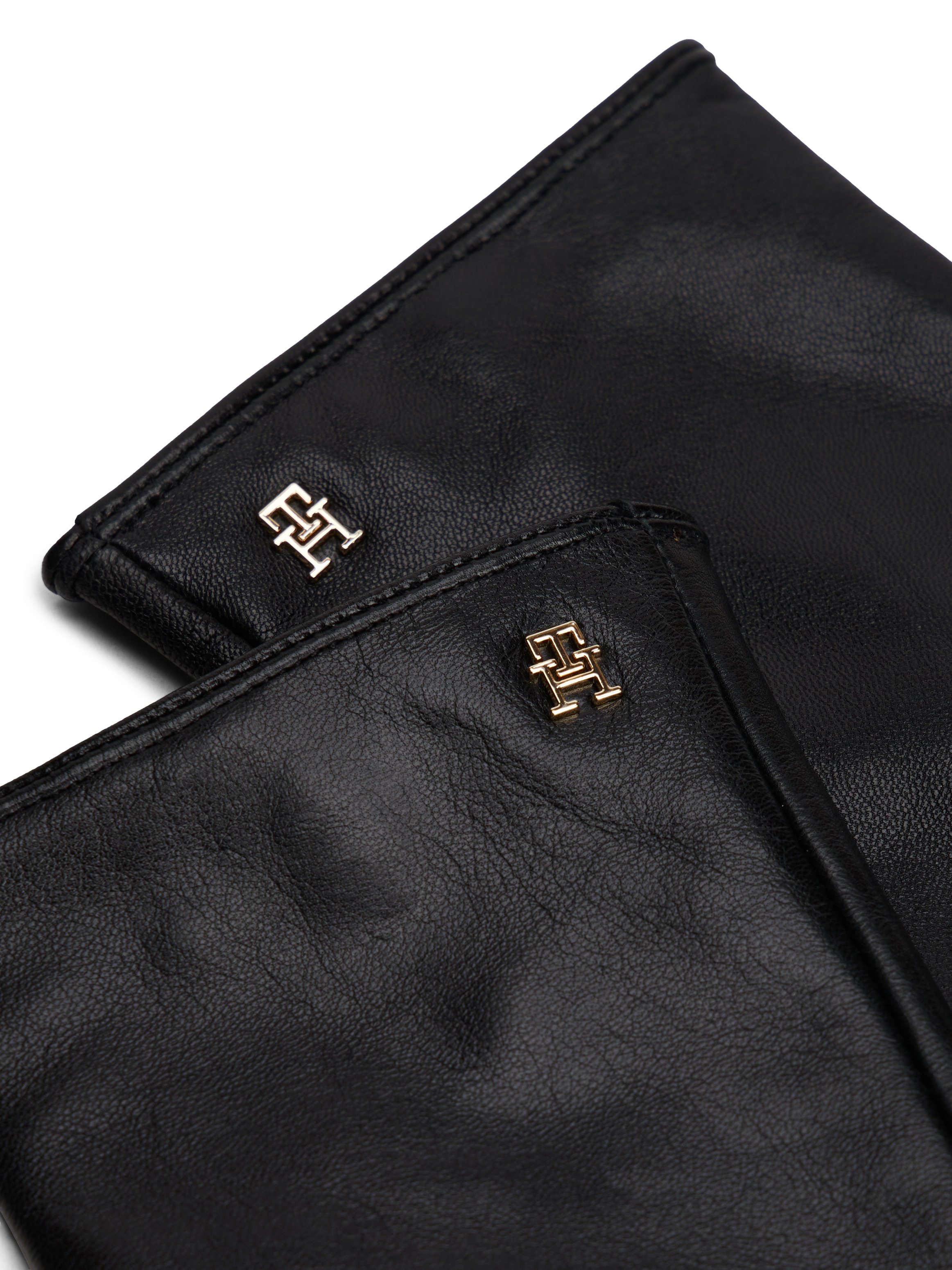 Tommy Hilfiger Lederhandschuhe "TH ELEVATED CHIC LEATHER" Finderhandschuhe, günstig online kaufen