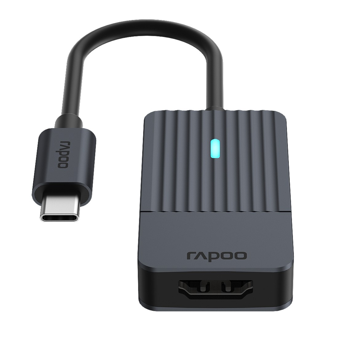 Rapoo USB-Adapter »UCA-1004 USB-C Adapter, USB-C auf HDMI™, Grau« USB-C zu HDMI 15 cm