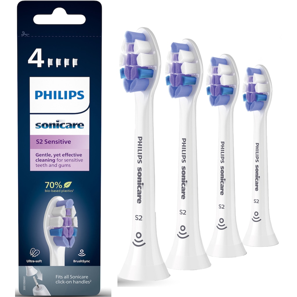 Philips Sonicare Aufsteckbürsten »Sensitive HX6054/10«, für sensible Zähne und Zahnfleisch