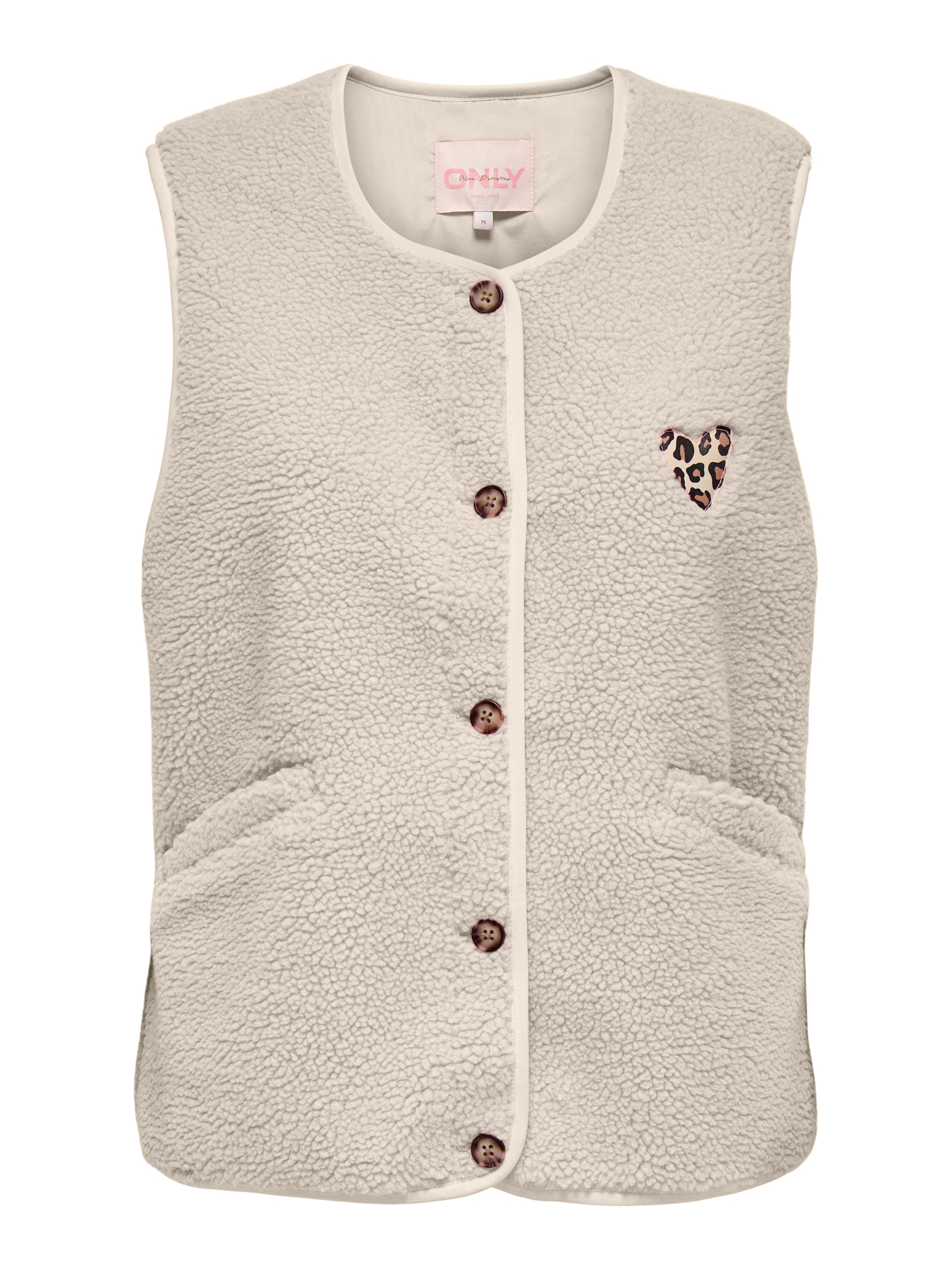 ONLY Plüschweste "ONLBABY LIFE TEDDY VEST PNT CS" Kunstfaser Plüsch günstig online kaufen