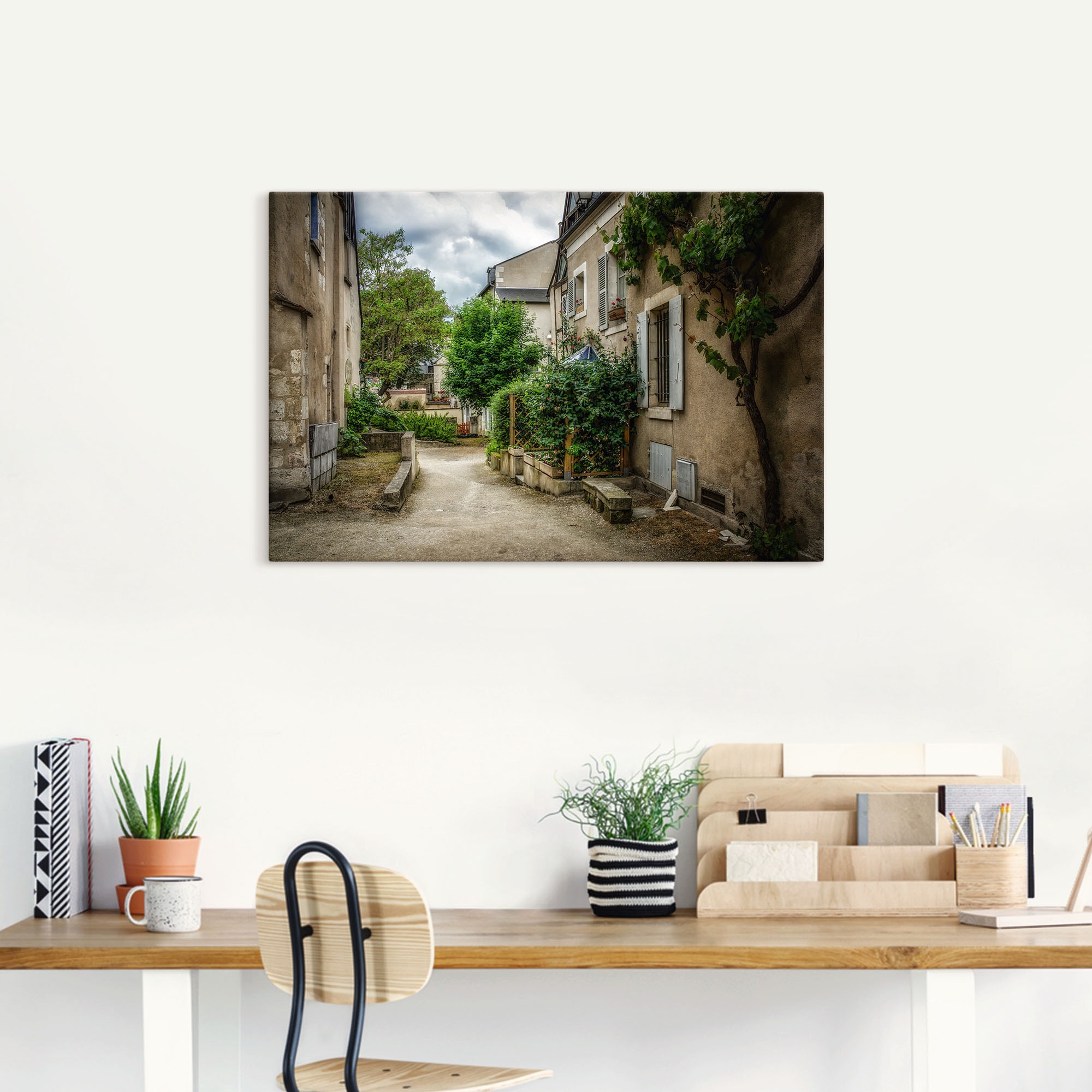 Artland Leinwandbild "Dorf in der Bretagne - Frankreich" Frankreich 1 Stk. günstig online kaufen