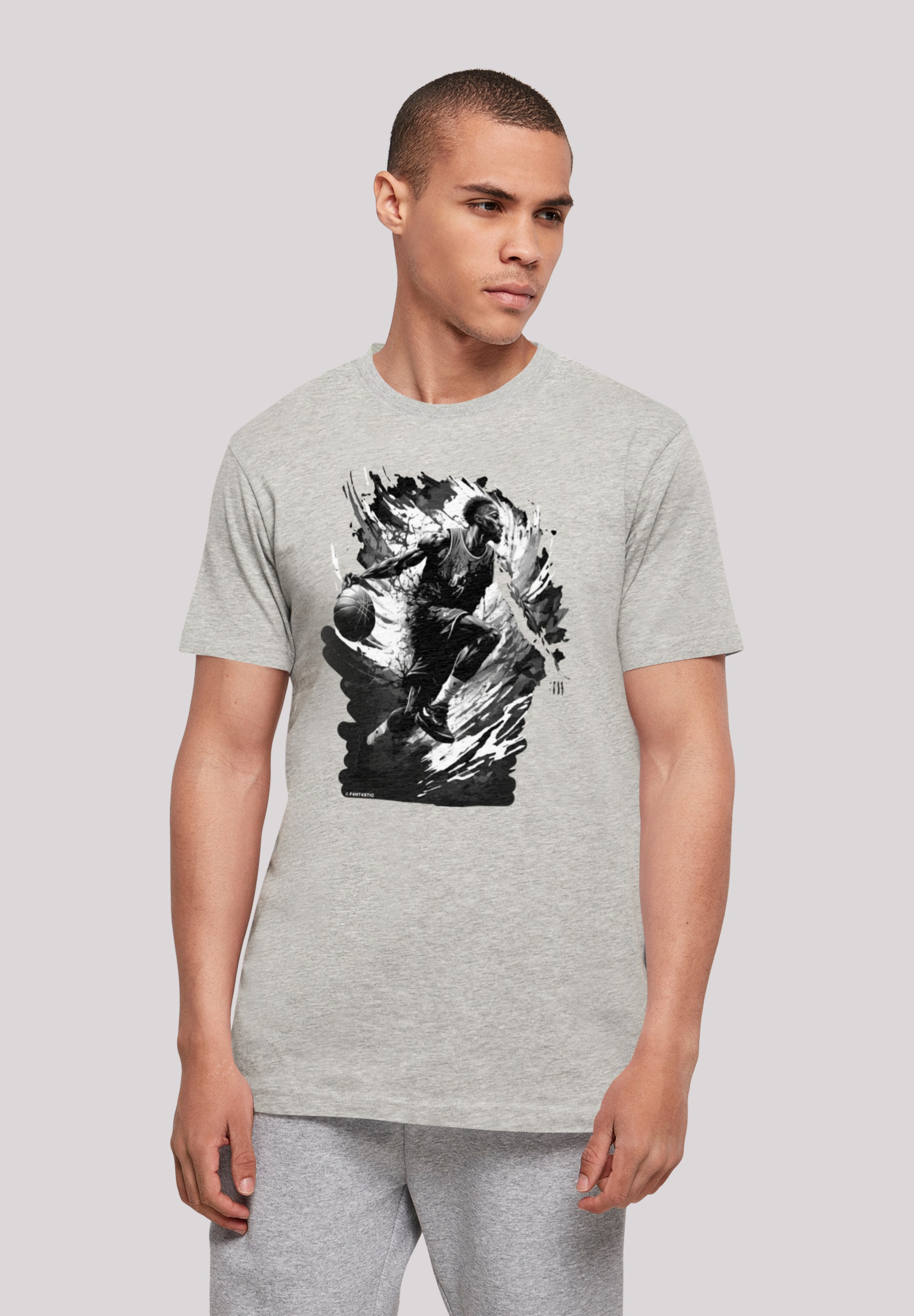 F4NT4STIC T-Shirt »Basketball Splash Print | Sport BAUR UNISEX«, ▷ bestellen