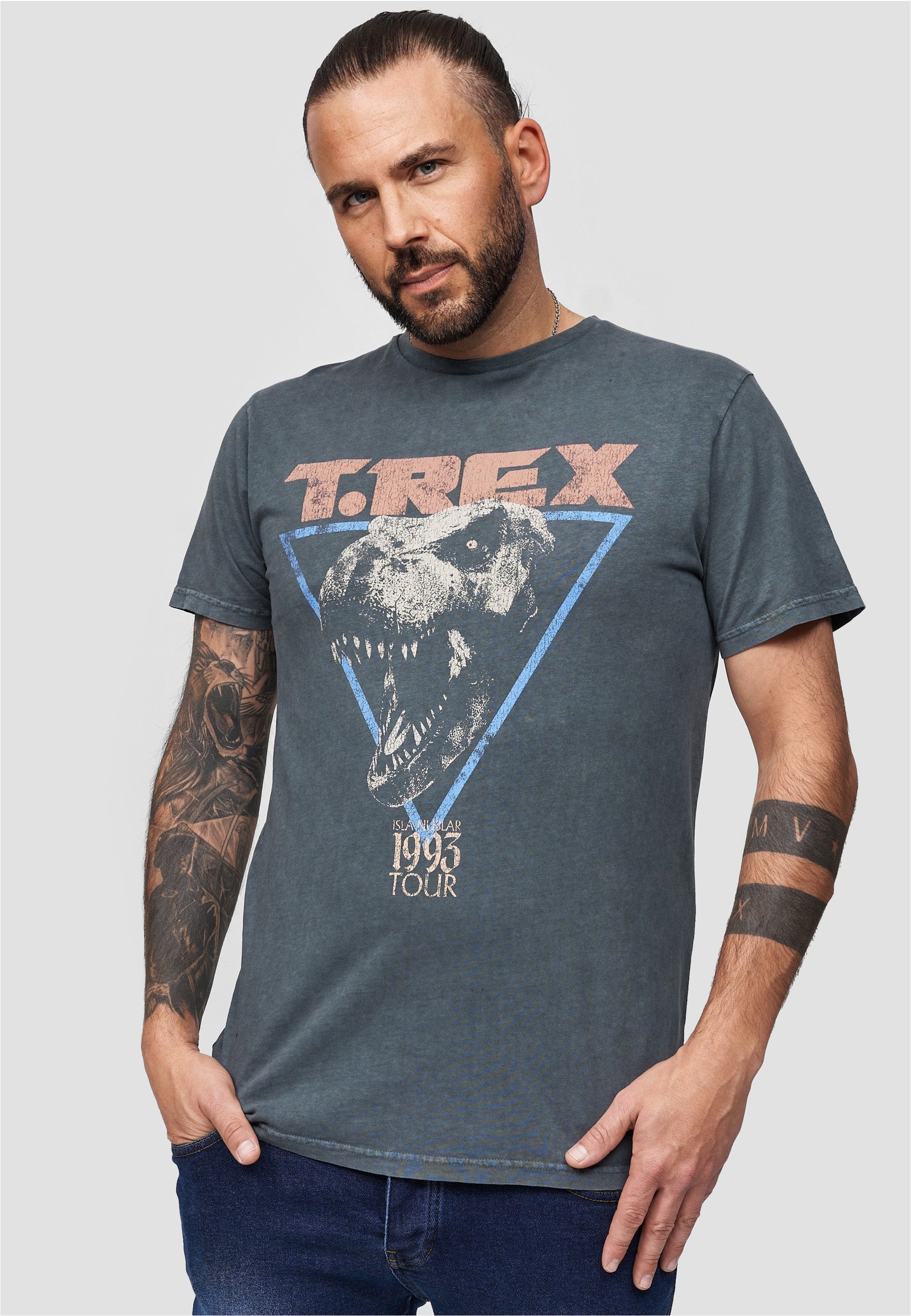 Recovered T-Shirt »Jurassic Park T-Rex 1993«, im zeitlosen Design