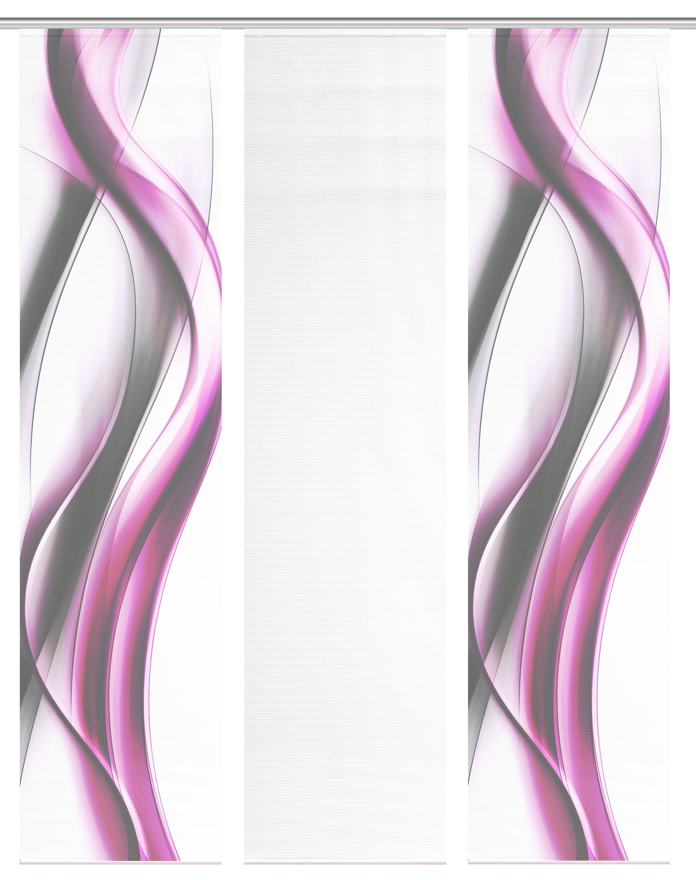 Vision S Schiebegardine »CARA« Paneelwagen 3 Stk. tlg. Schiebevorhang,Bambusoptik,Digitaldruck,SET