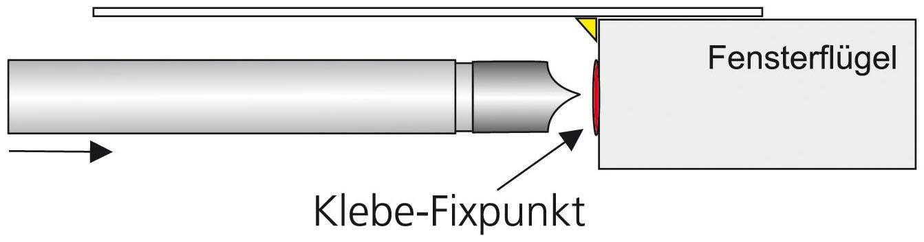 1 BAUR Scheibenstange läufig-läufig, | ausziehbar Liedeco »Pinn«,