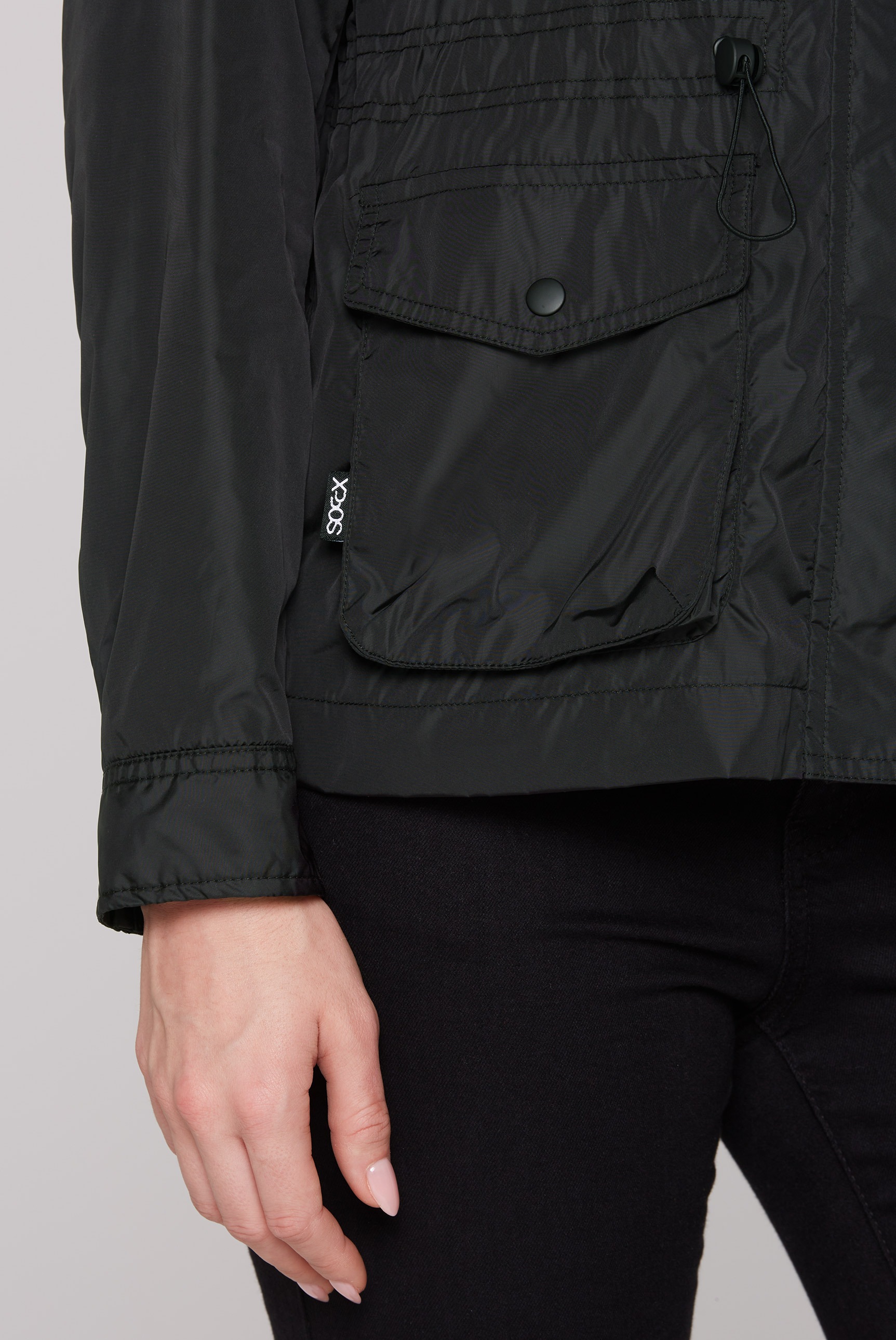 SOCCX Outdoorjacke, mit Kapuze, mit Stehkragen & Kapuze