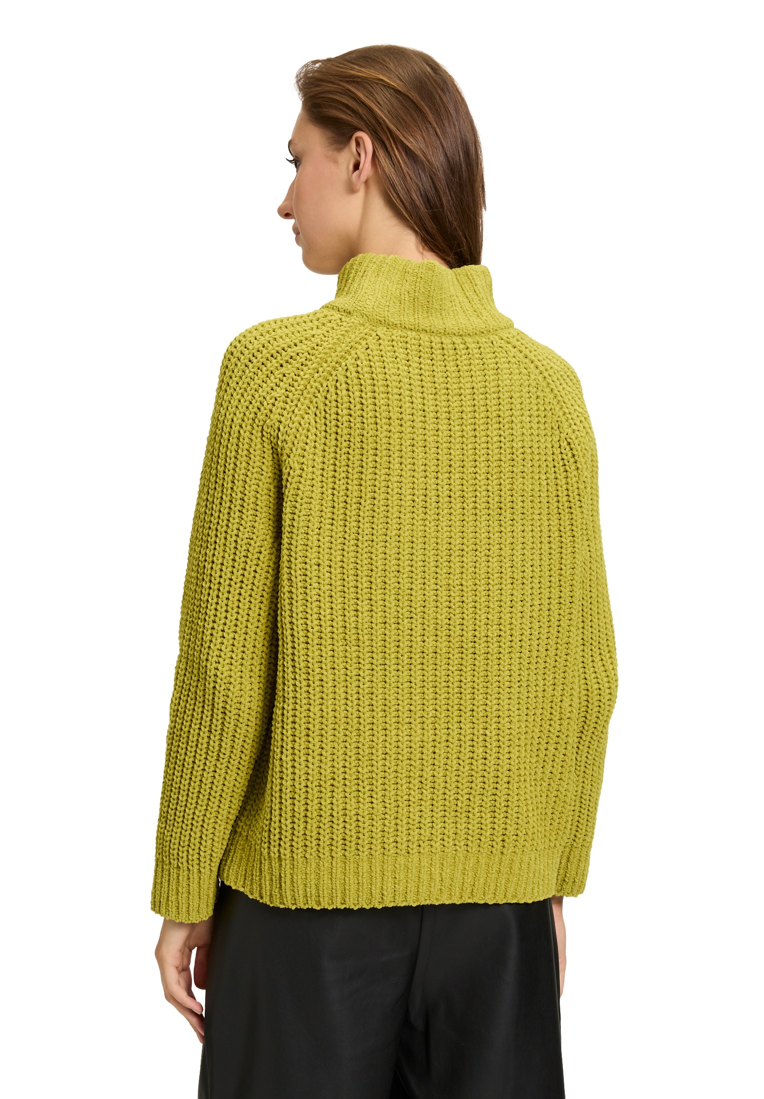 Cartoon Strickpullover »Cartoon Damen Strickpullover mit Stehkragen«, (1 tlg.), Rippbündchen