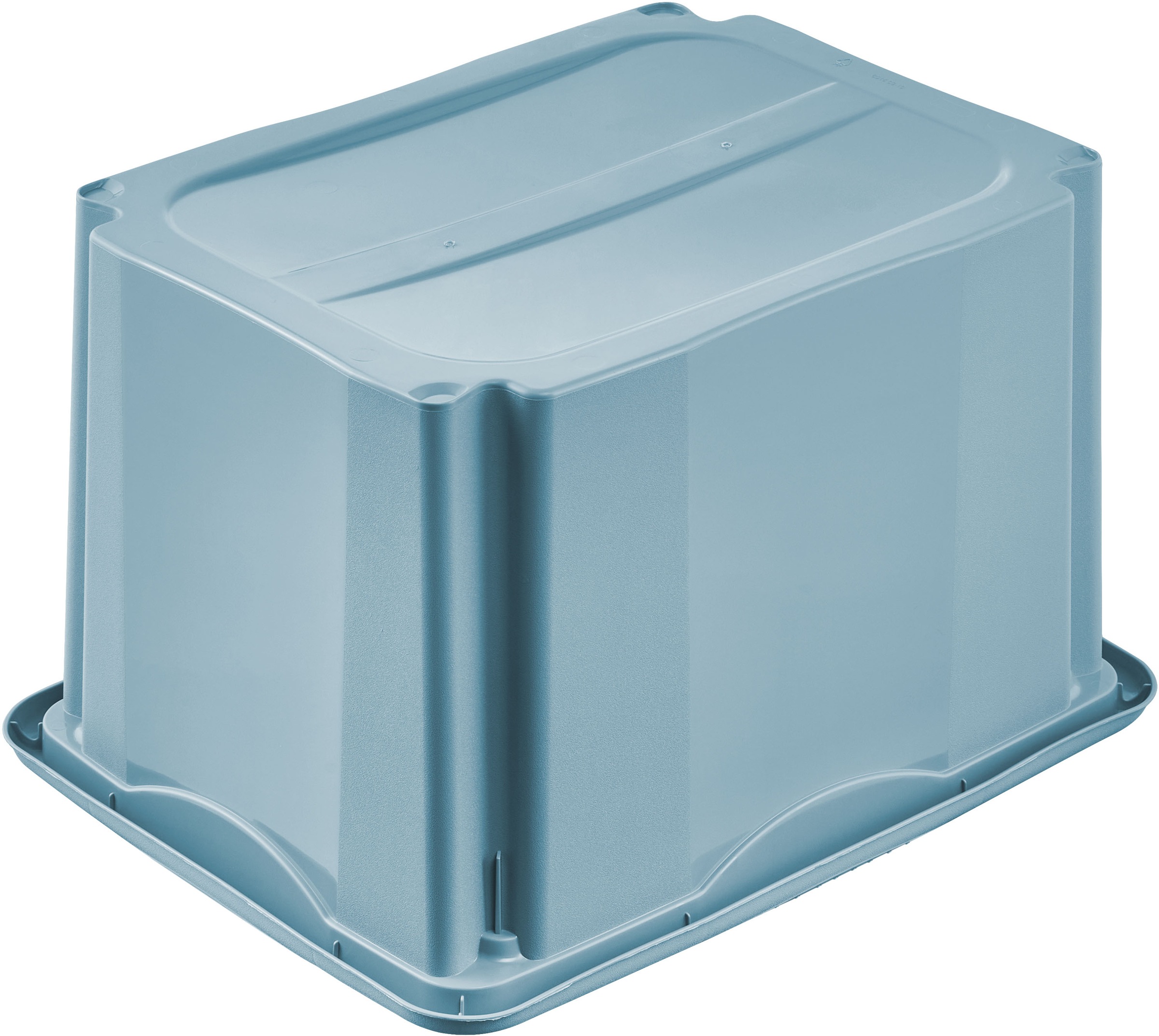 Thumbnail - keeeper Aufbewahrungsbox "Emil, Box mit Deckel, 2er Set, 30 L, 45 x 35 x 27 cm" ineinander und aufeinander stapelbar