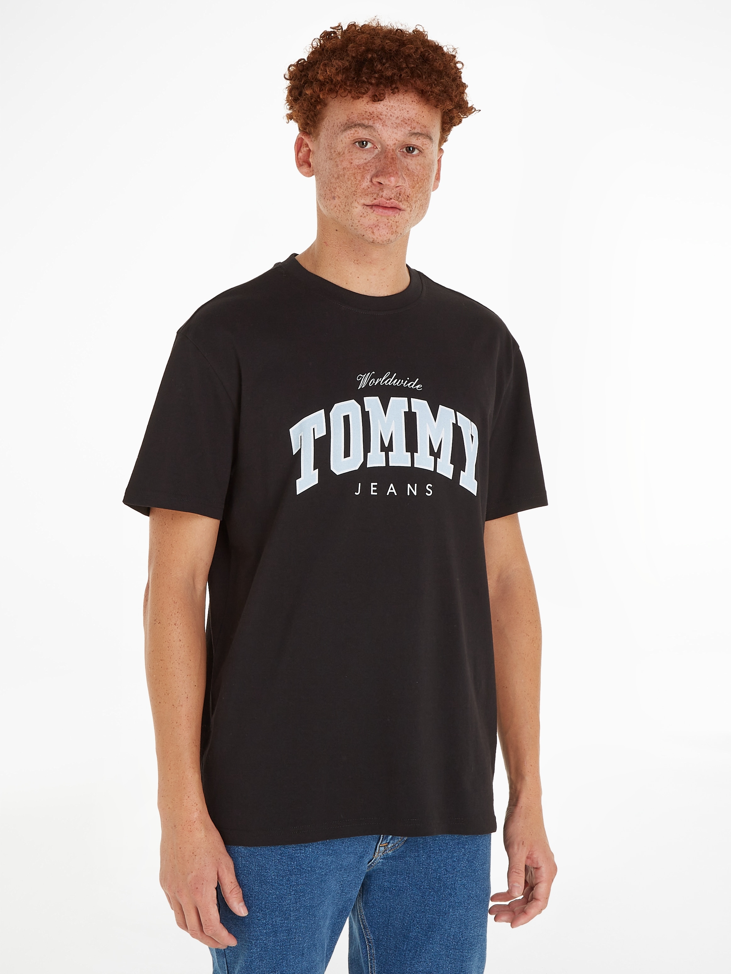 Tommy Jeans T-Shirt »TJM REG ▷ VARSITY Rundhalsausschnitt mit | BAUR WW EXT«, bestellen TEE