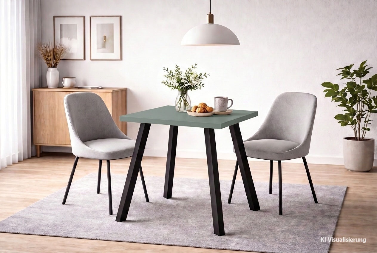 Mäusbacher Bistrotisch "Big Bistro Metall" Eckige Platte BHT 70x75x70 cm
