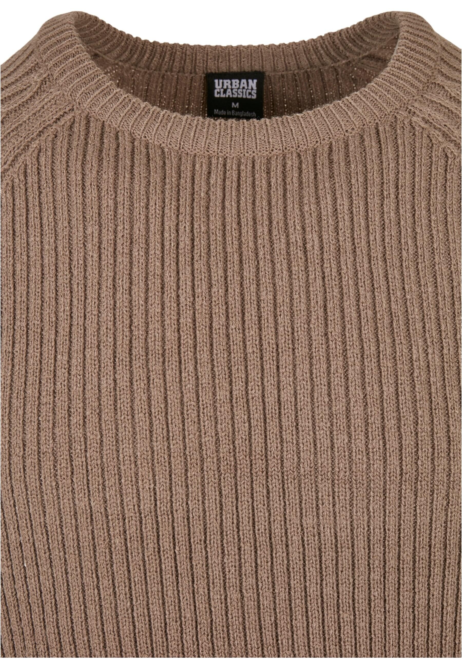 URBAN CLASSICS Rundhalspullover »Urban Classics Herren Ribbed Raglan Sweater«, (1 tlg.)