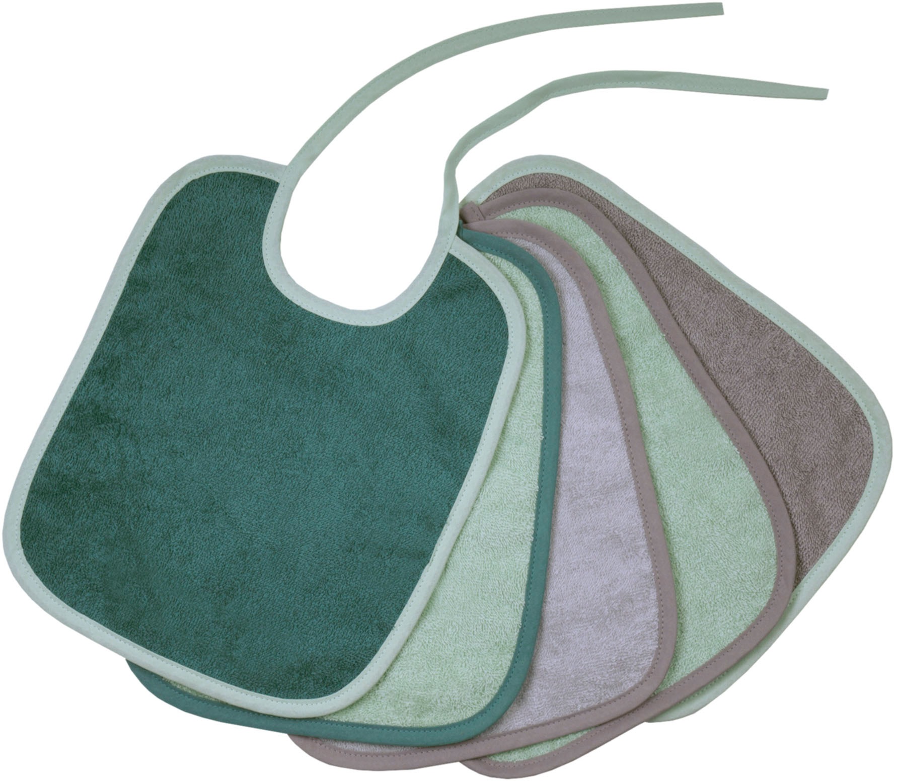 Wörner Lätzchen "Bindelätzchen 5er Pack 25x30 cm" 5 Stk. tlg. großes Set, maschinenwaschbar, trocknergeeignet