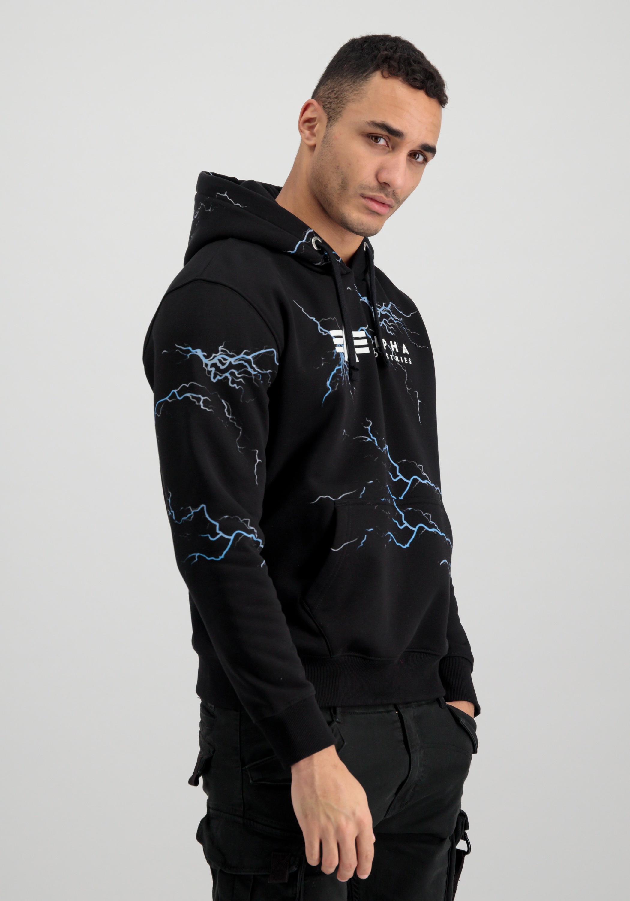 Alpha Industries Hoodie "Alpha Industries Men - Hoodies Lightning AOP Hoodi günstig online kaufen