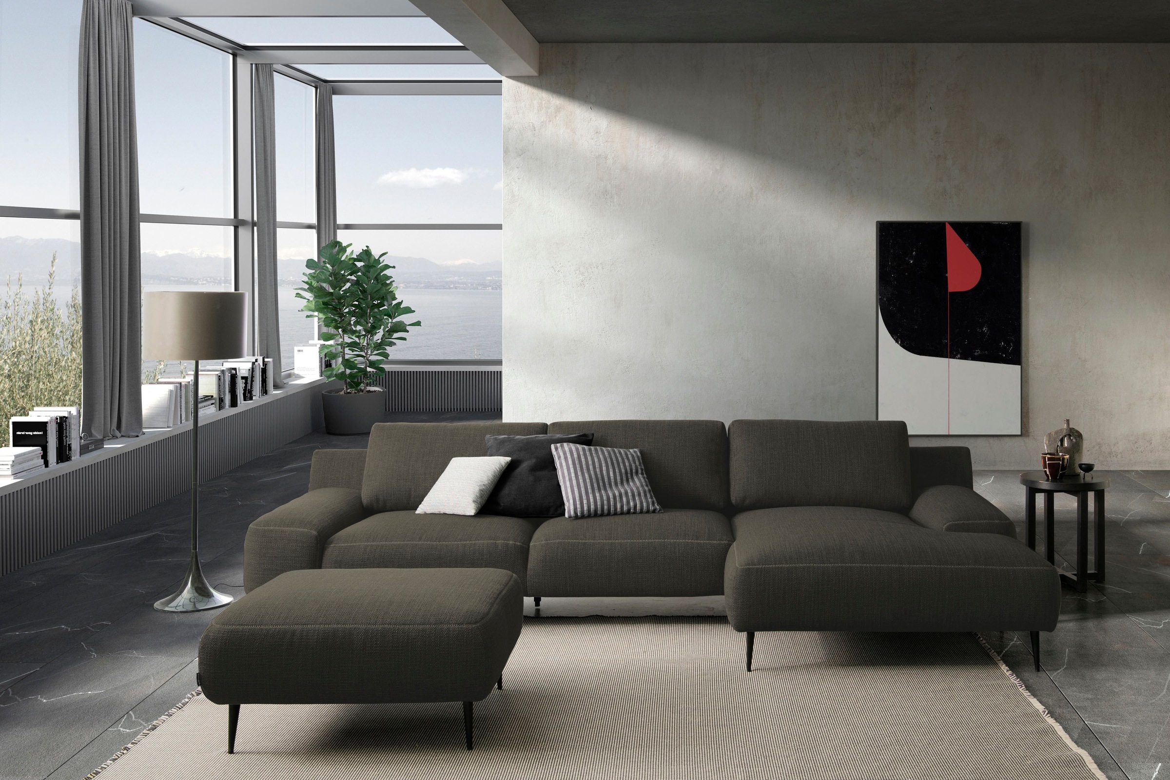 designwerk Ecksofa »Forma L-Form, zeitloses Designsofa mit aktuellem Fuß«, in hochwertiger Verarbeitung & tollem Sitzkomfort