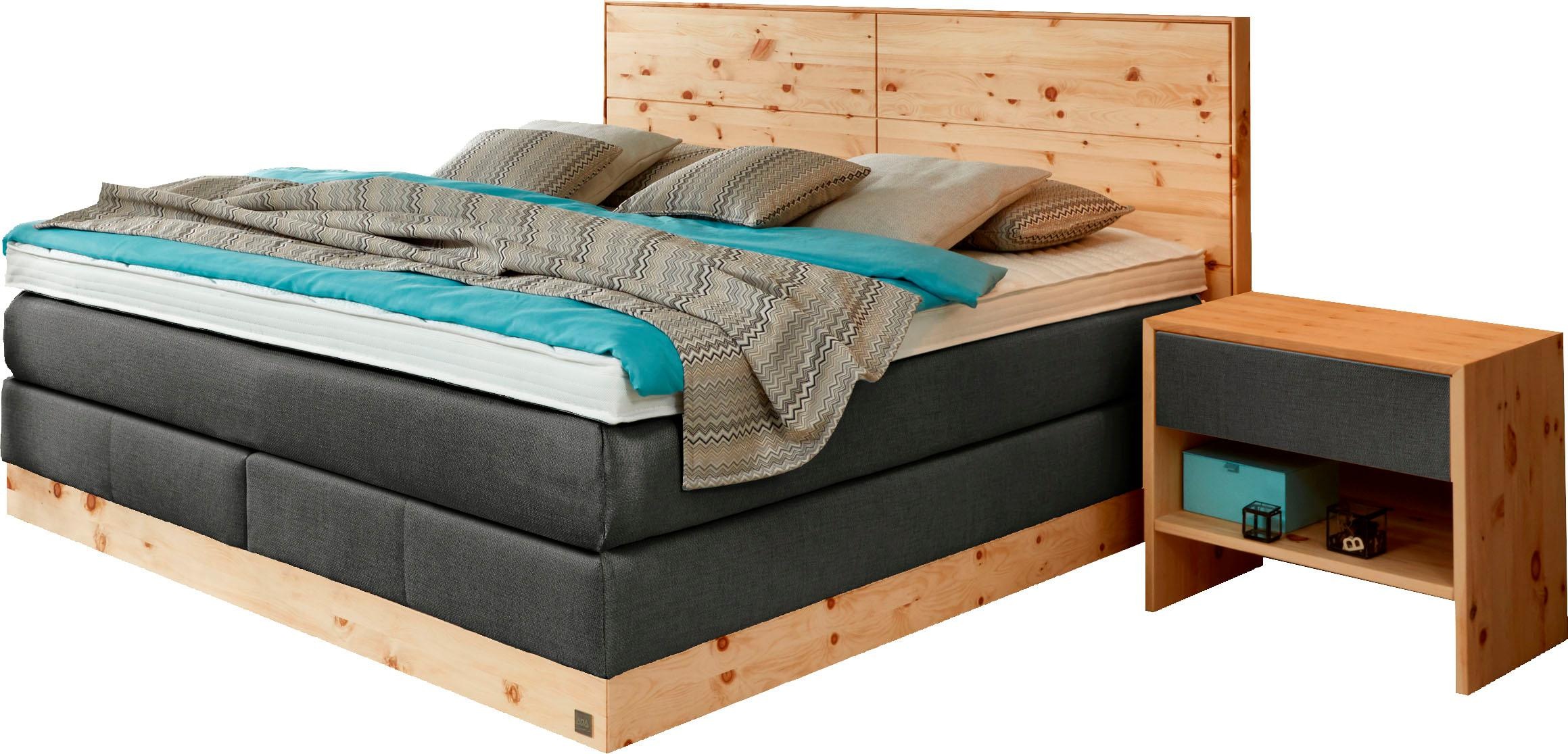 ADA premium Boxspringbett »Chalet«, TF 170 SL PM, Zirbenholz natur geölt
