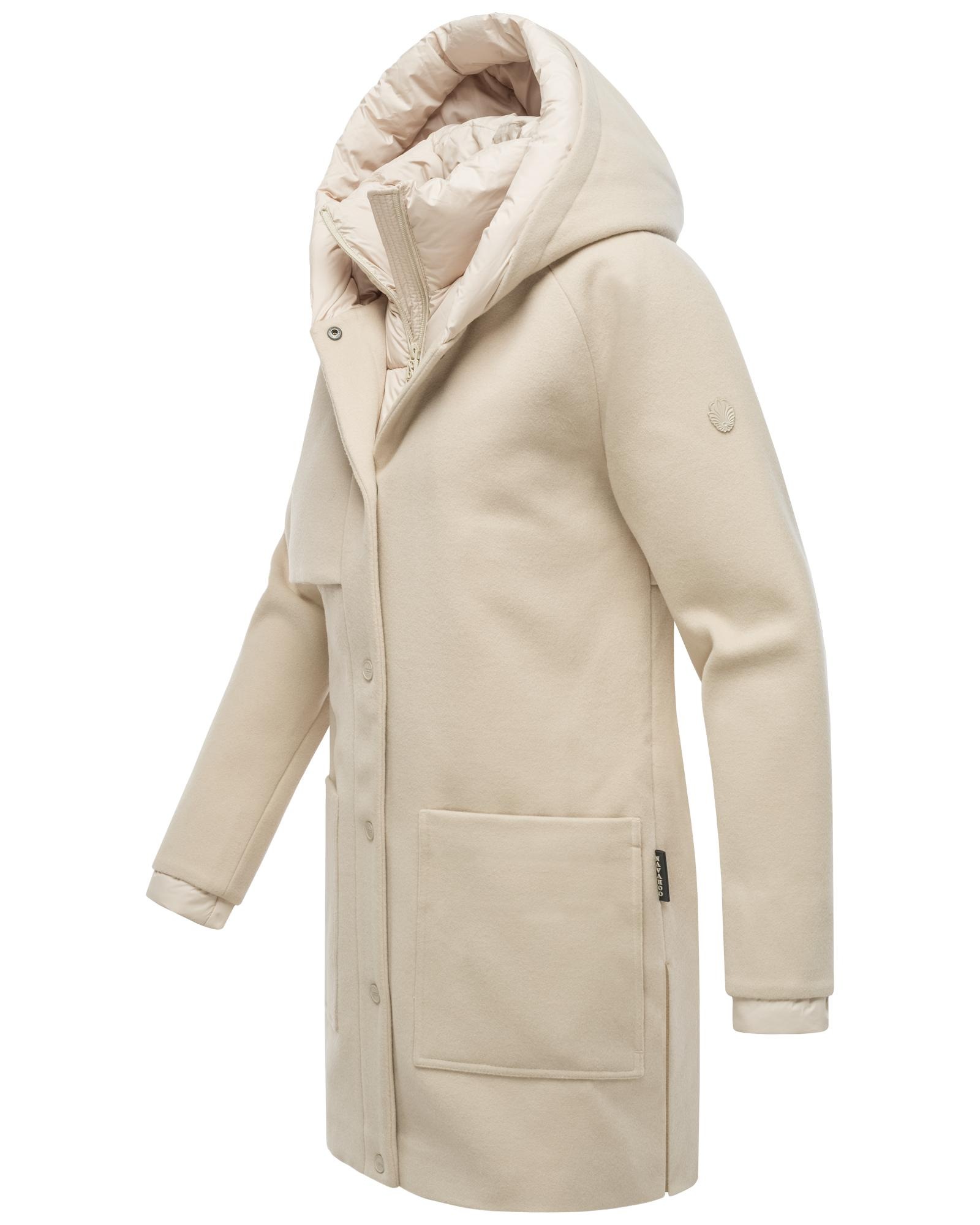 Navahoo Kurzmantel "Flauschwunder 14", Damen Mantel in Wolloptik mit abnehm günstig online kaufen