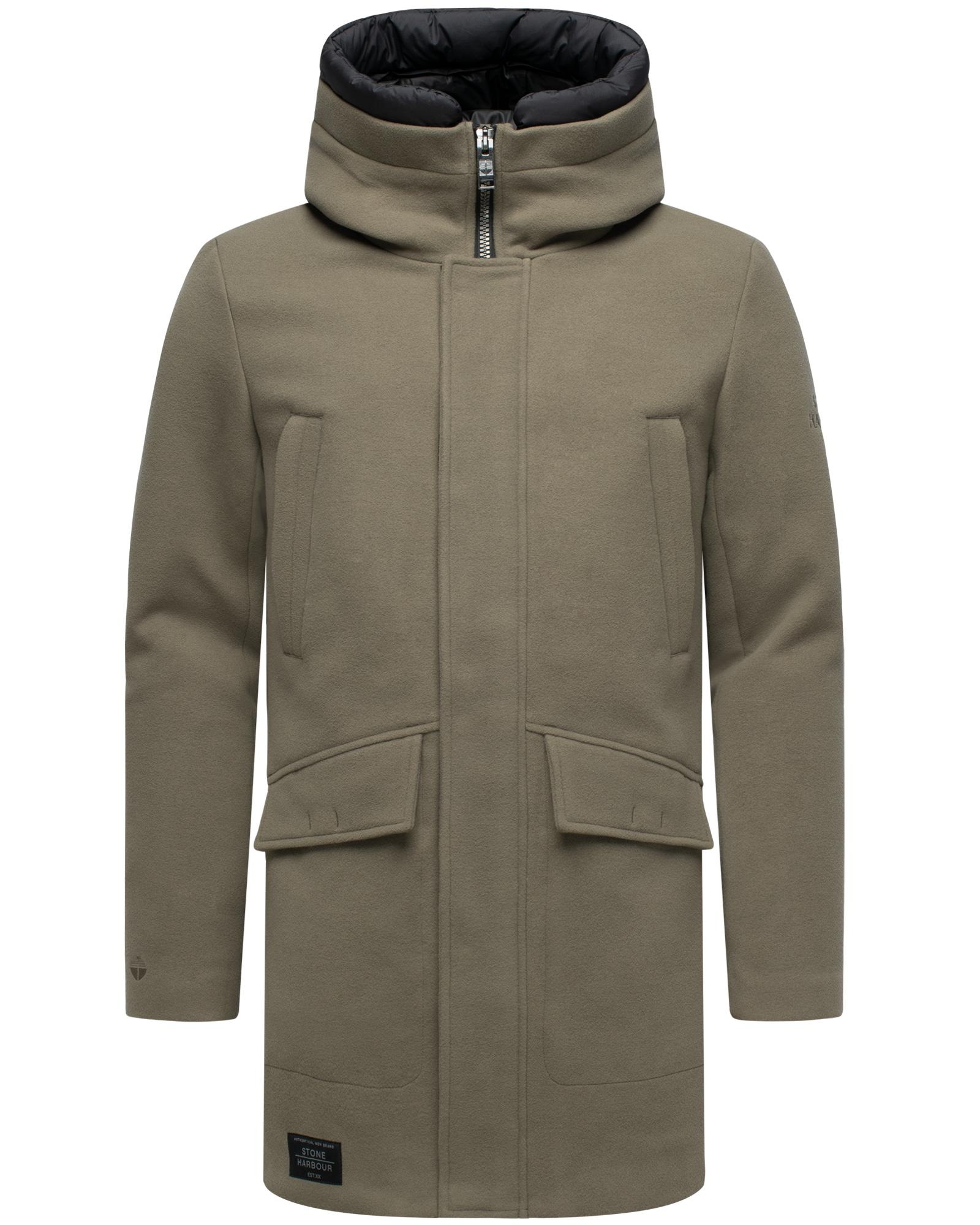 Stone Harbour Kurzmantel "Fenroos XX" Mantel in Wollmantel-Optik mit Patten günstig online kaufen