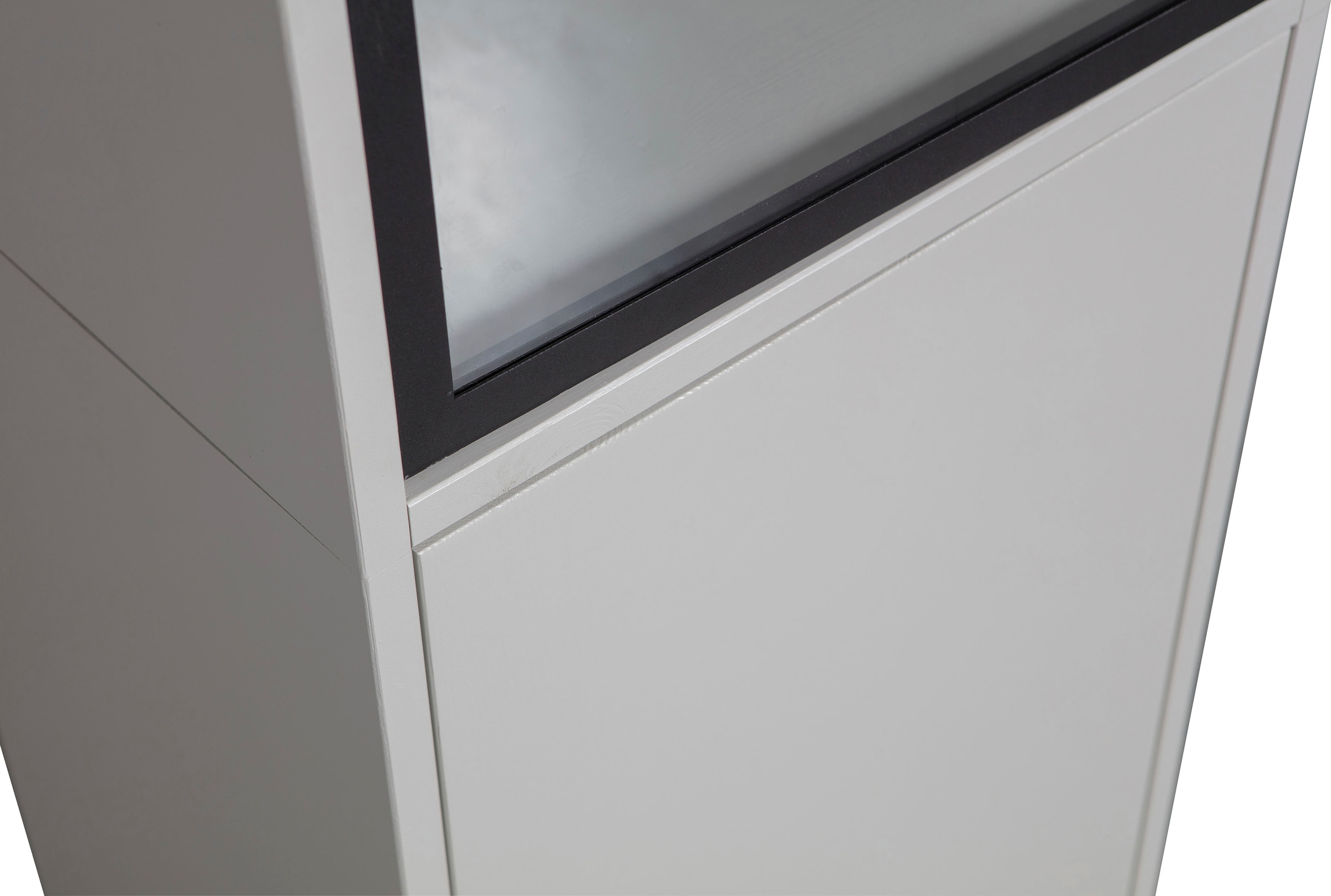 WOOOD Vitrine »Basic«, mit zwei Türen, H 230 cm x B 52,5 cm