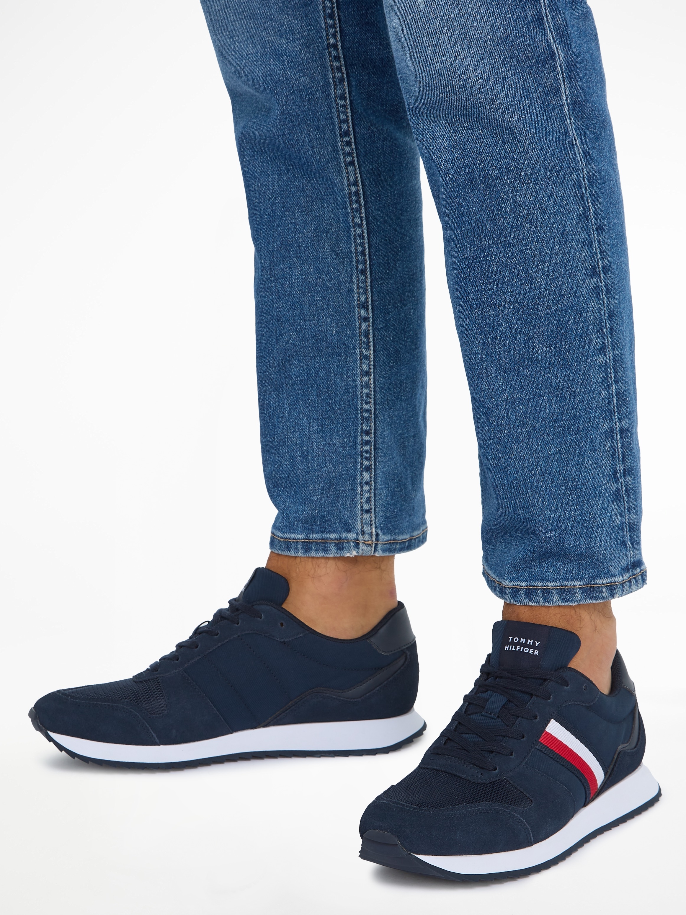 Tommy Hilfiger Sneaker "RUNNER EVO MIX ESS", mit seitlichen Streifen, Freiz günstig online kaufen