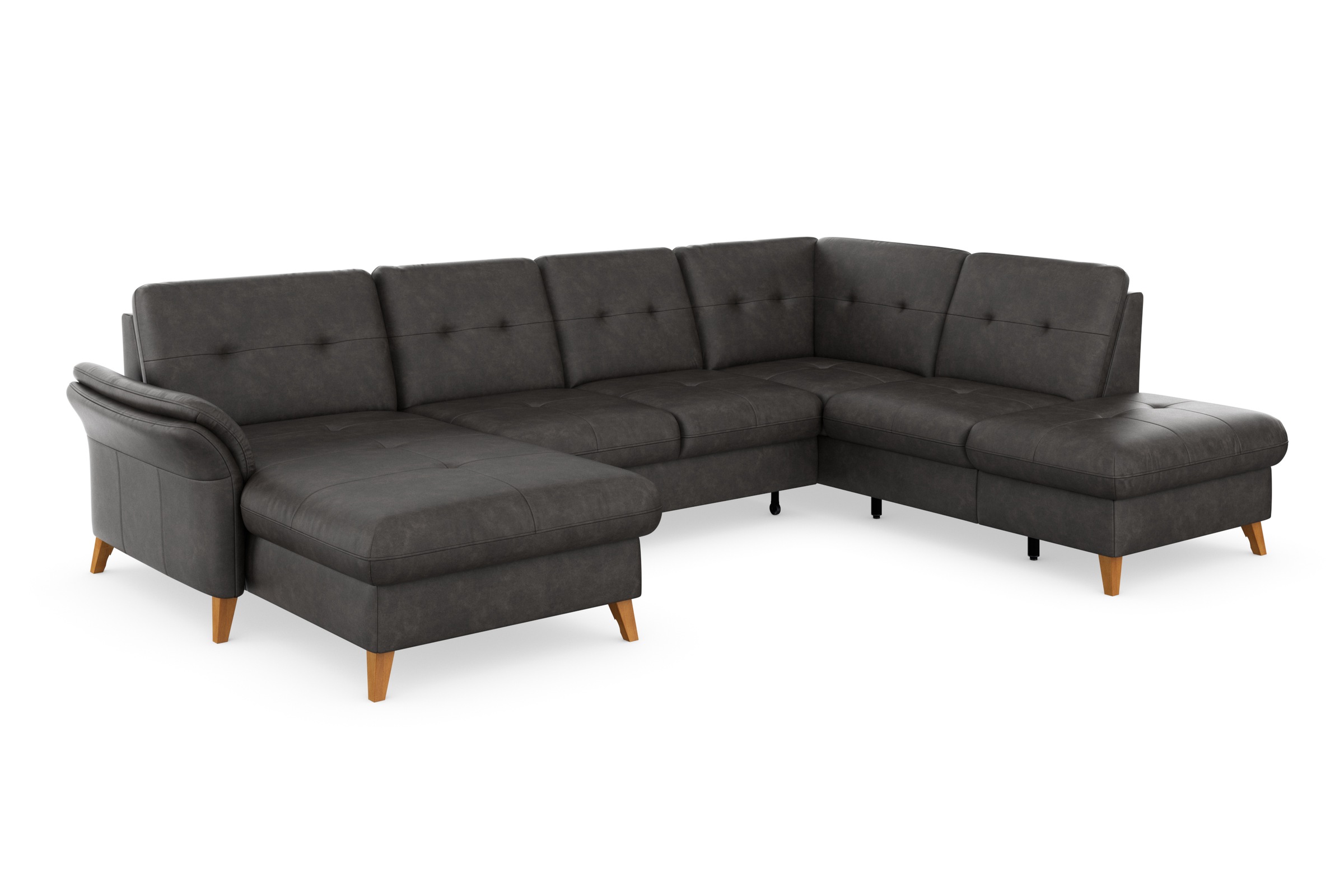 sit&more Wohnlandschaft »Göteborg«, inkl. Sitztiefenverstellung, wahlweise mit Bettfunktion & Bettkasten