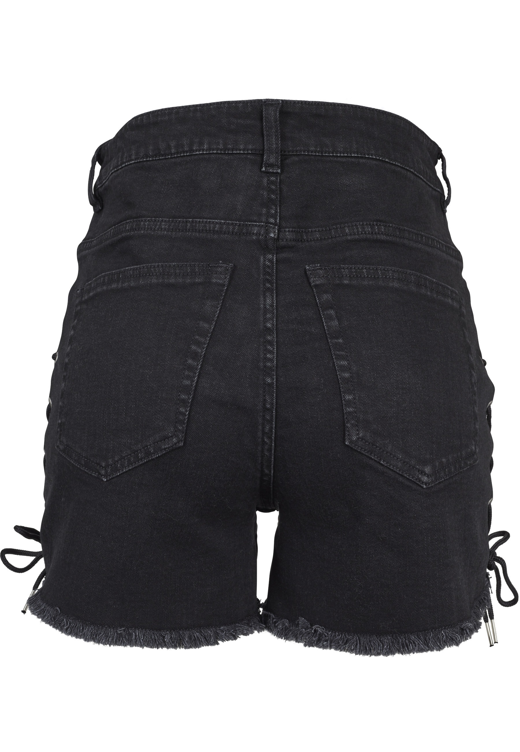 URBAN CLASSICS Stoffhose "Urban Classics Damen Ladies Highwaist Denim Lace günstig online kaufen