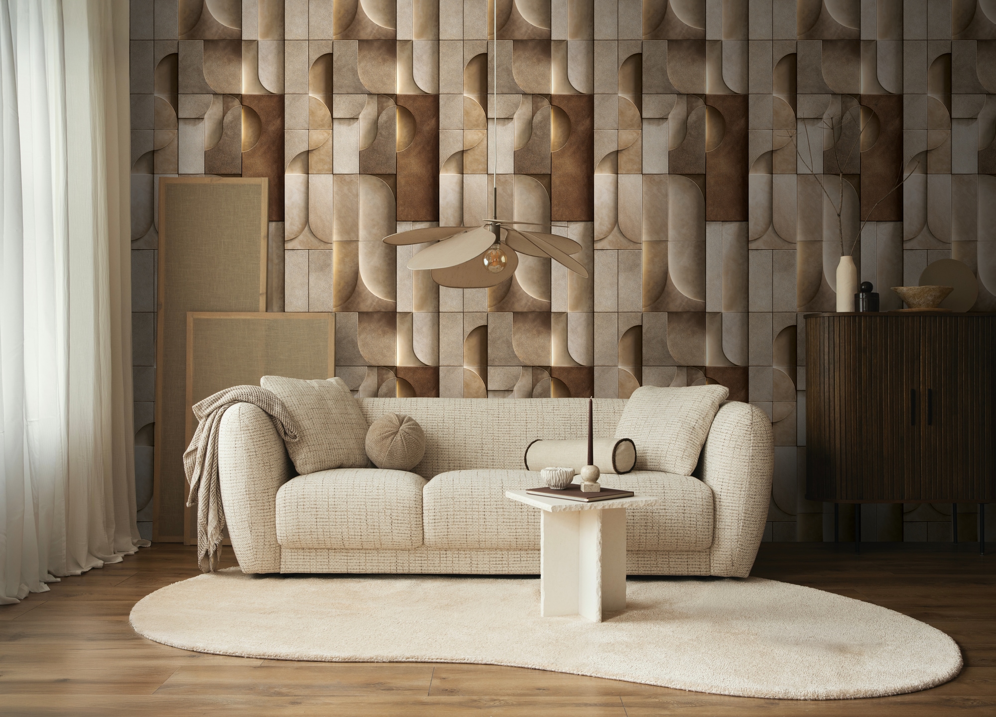 living walls Vliestapete »Fototapete Geometrische Formen erweiterbar«