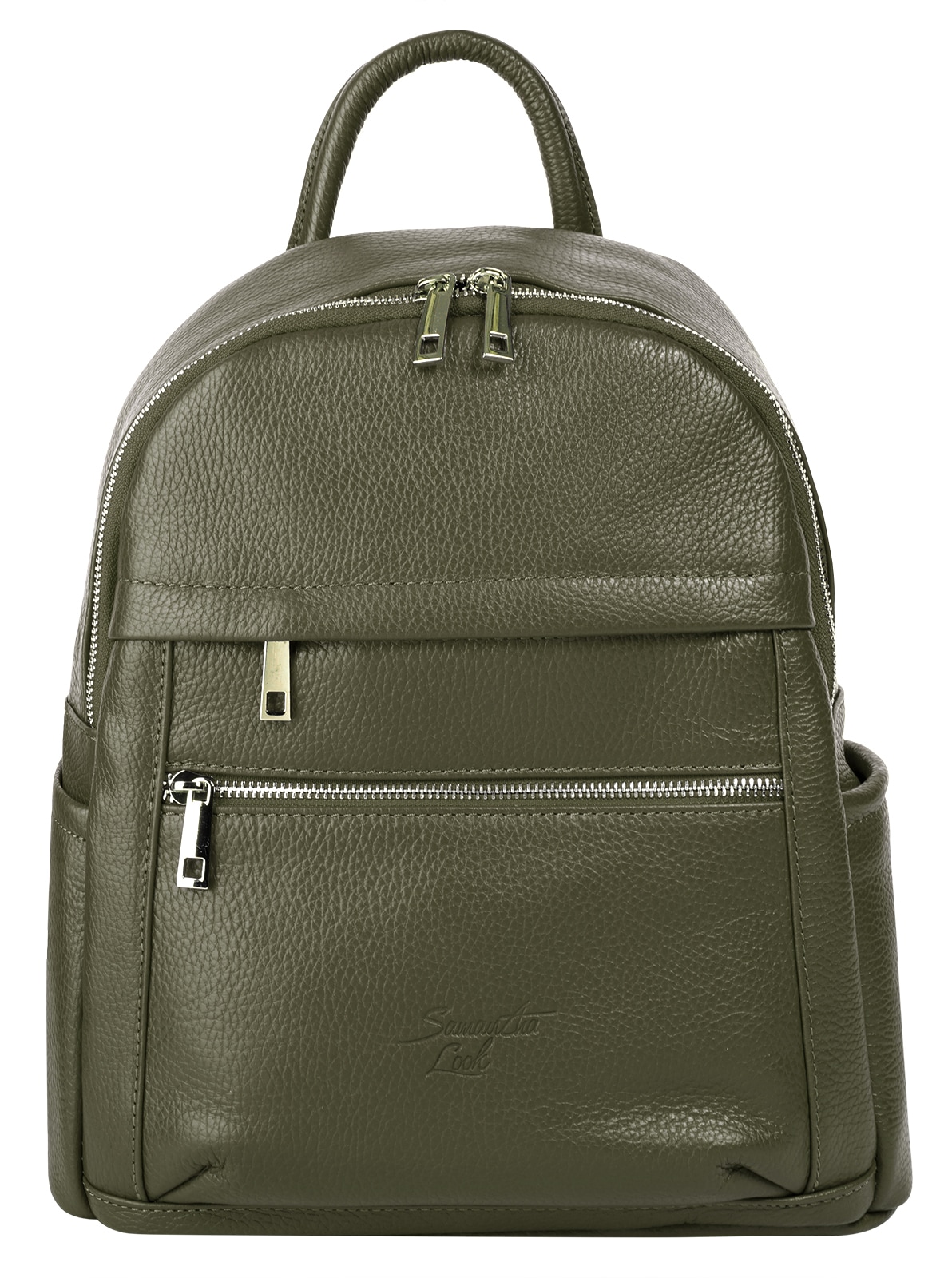 Cityrucksack, echt Leder, Made in Italy