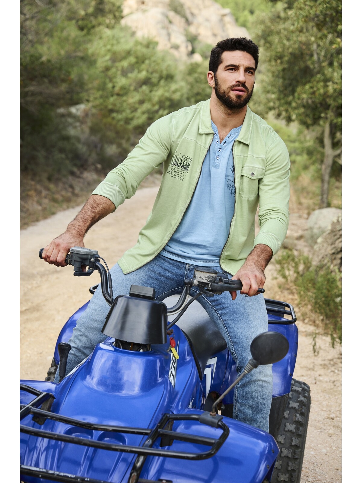 Jan Vanderstorm Sweatjacke »Sweatjacke FOLKWARD«, mit schließbarer Brusttasche