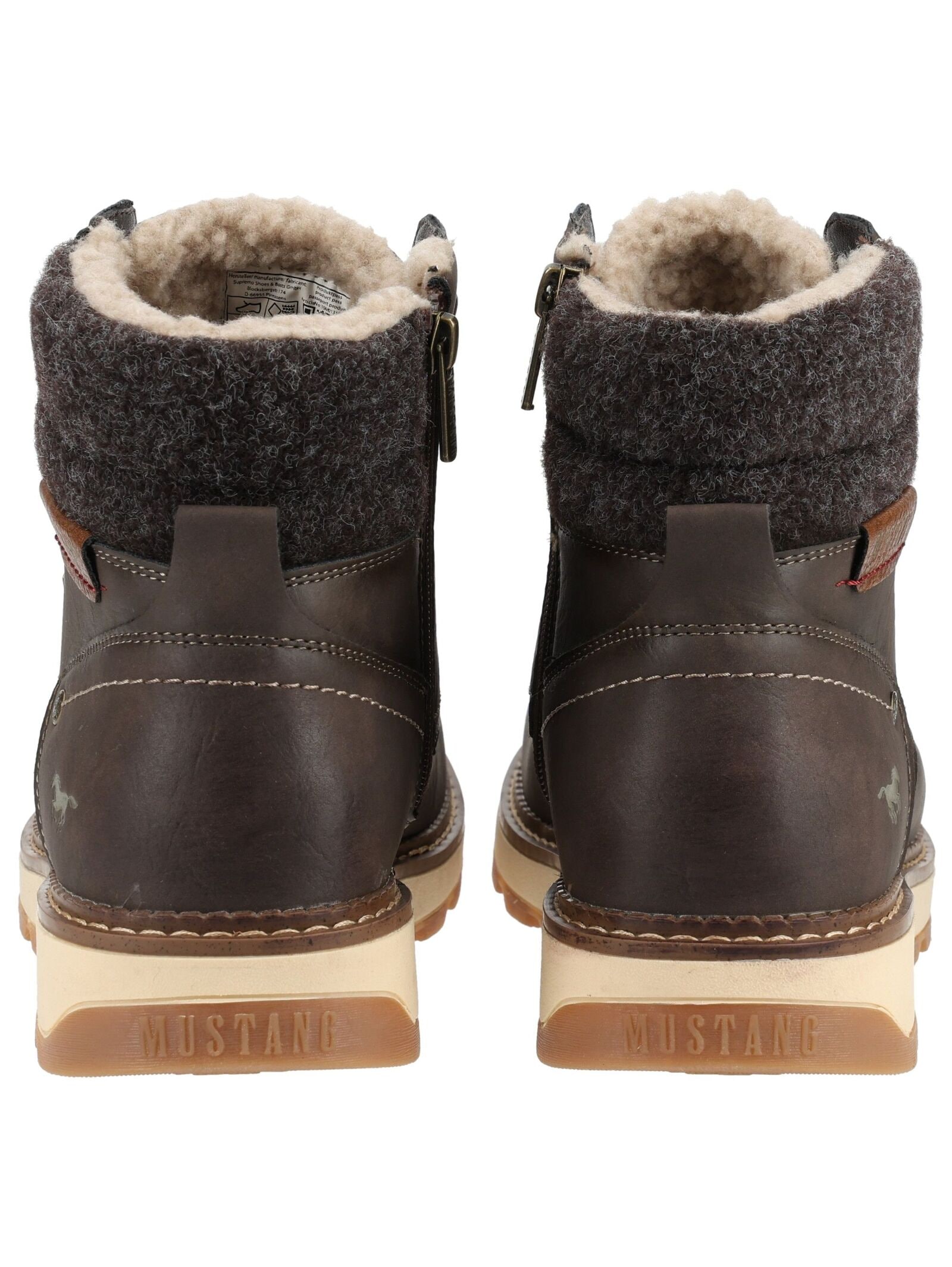 Mustang Shoes Schnürstiefelette »Mustang Shoes Stiefelette Lederimitat«