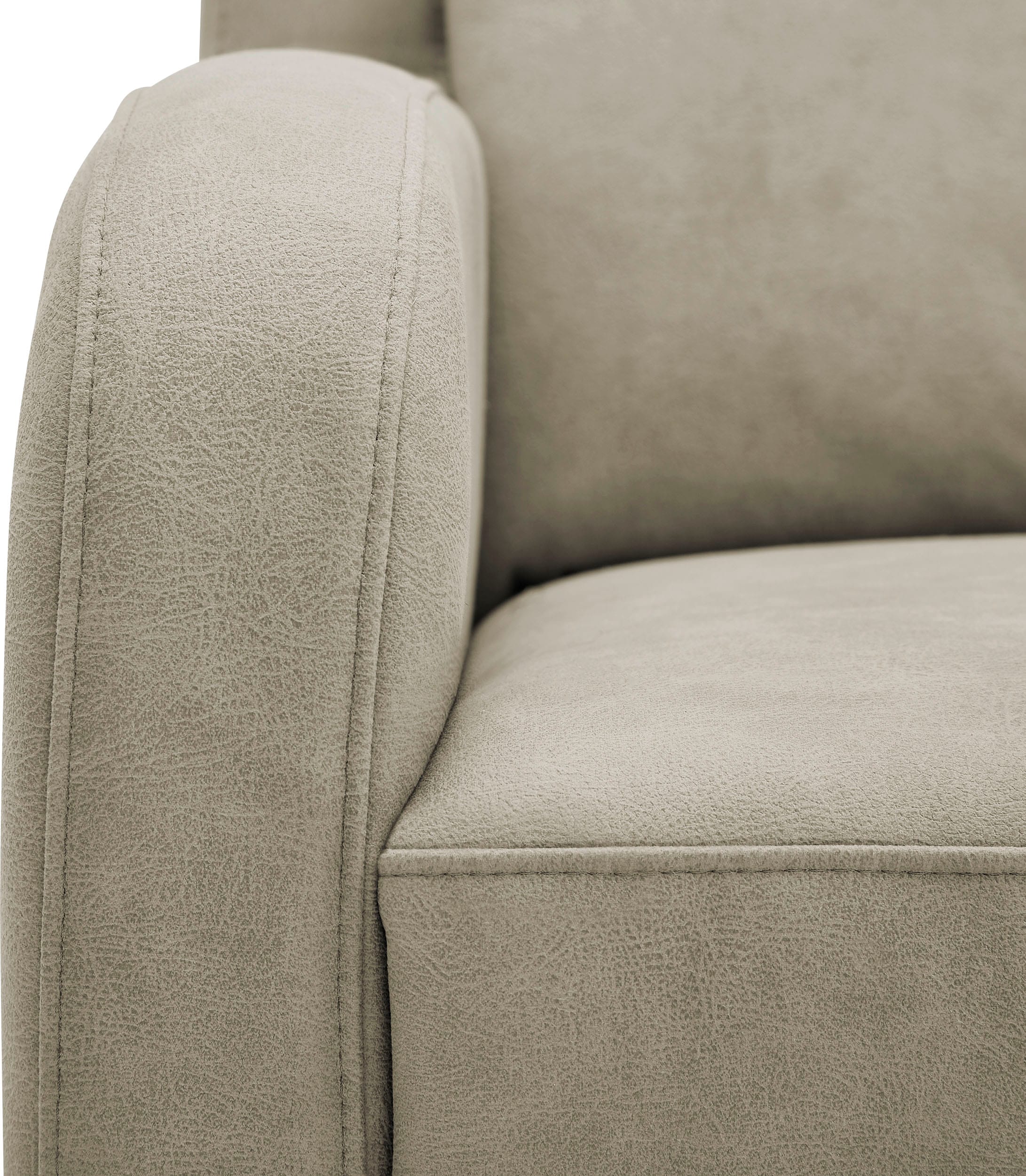 VILLA BECK Ecksofa »Varese L-Form«, (2 St.), Kopfteilverstellung, wahlweise mit Sitzvorzug, in Sitzhöhe 46 cm