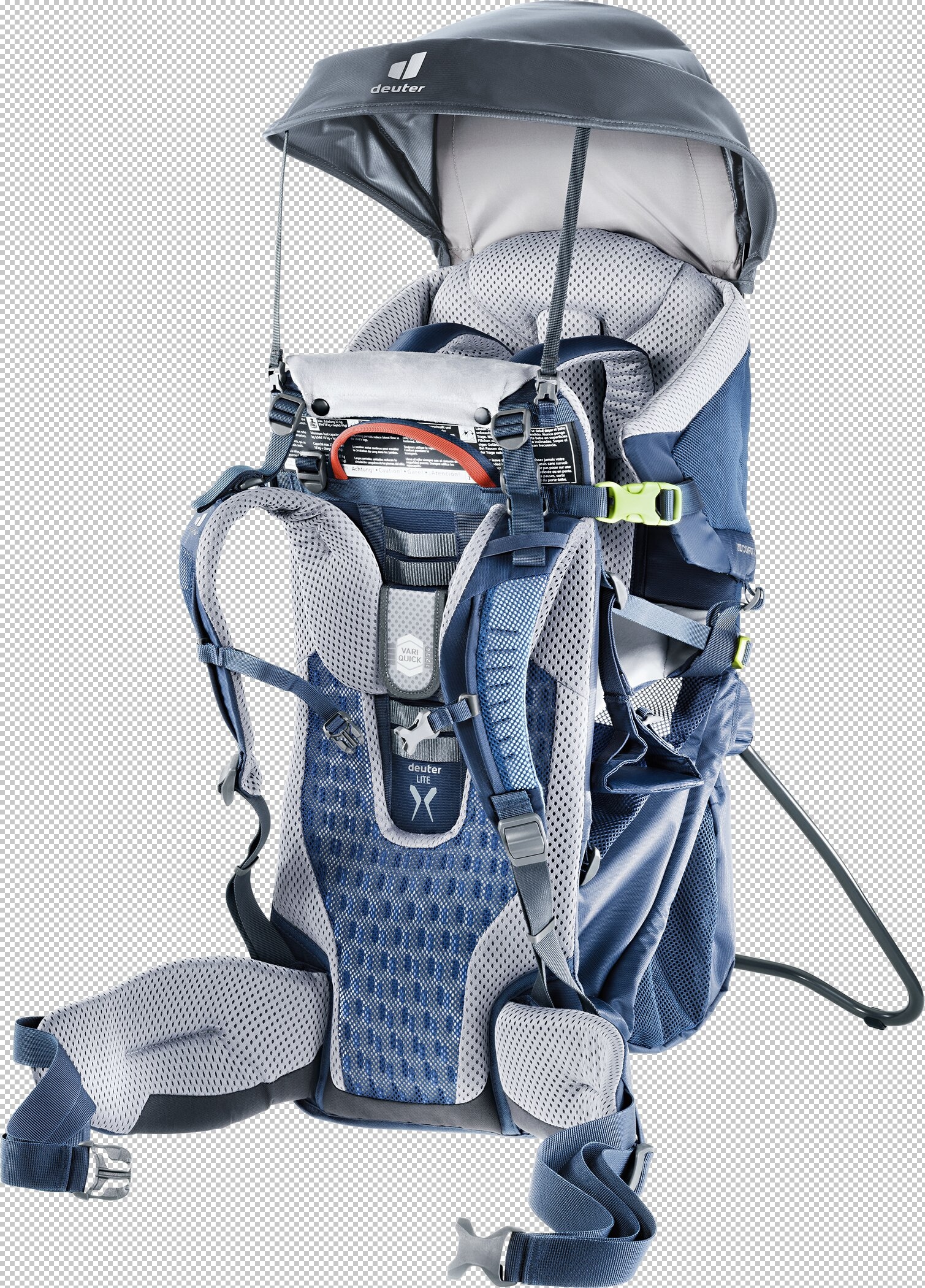 DEUTER Babytrage "Kid Comfort Active", B:43cm H:70cm T:34cm, blau, Babytragen, für Kinder ab 8 Monaten, mit ergonomischer Haltung