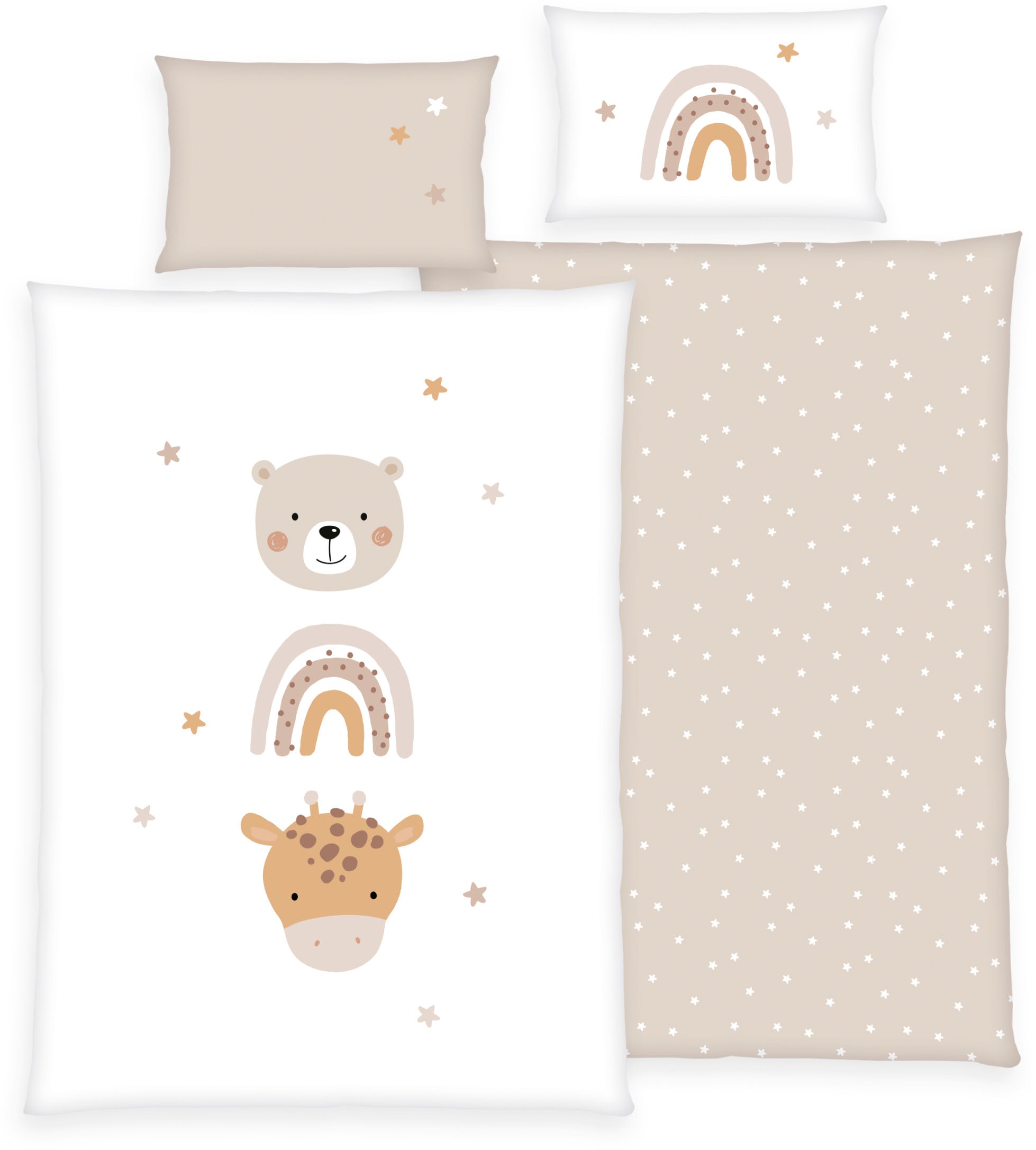 Baby Best Babybettwäsche "Little Friends" 2 Stk. mit liebevollem Motiv