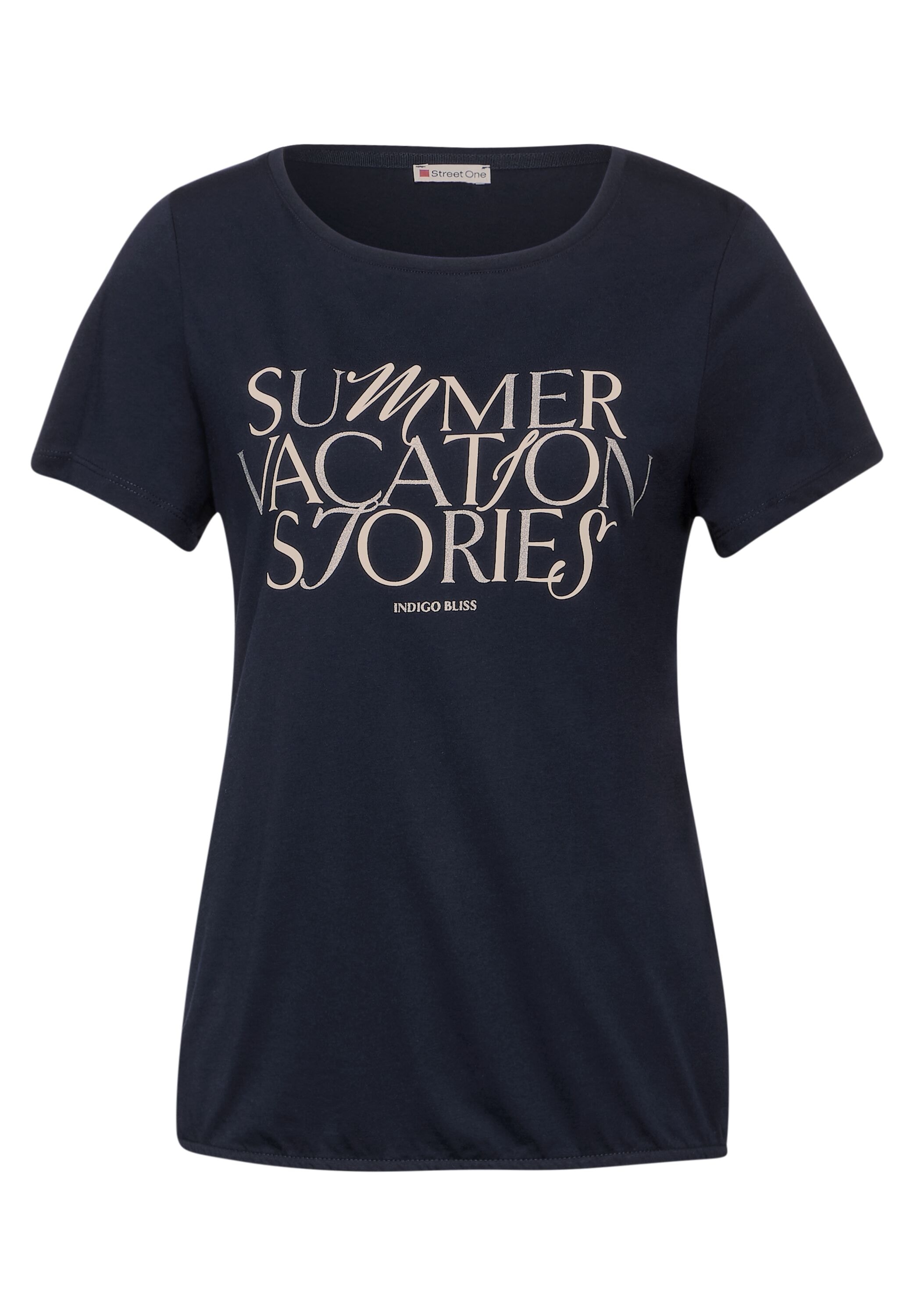 STREET ONE Print-Shirt, mit Gummizug im Bund