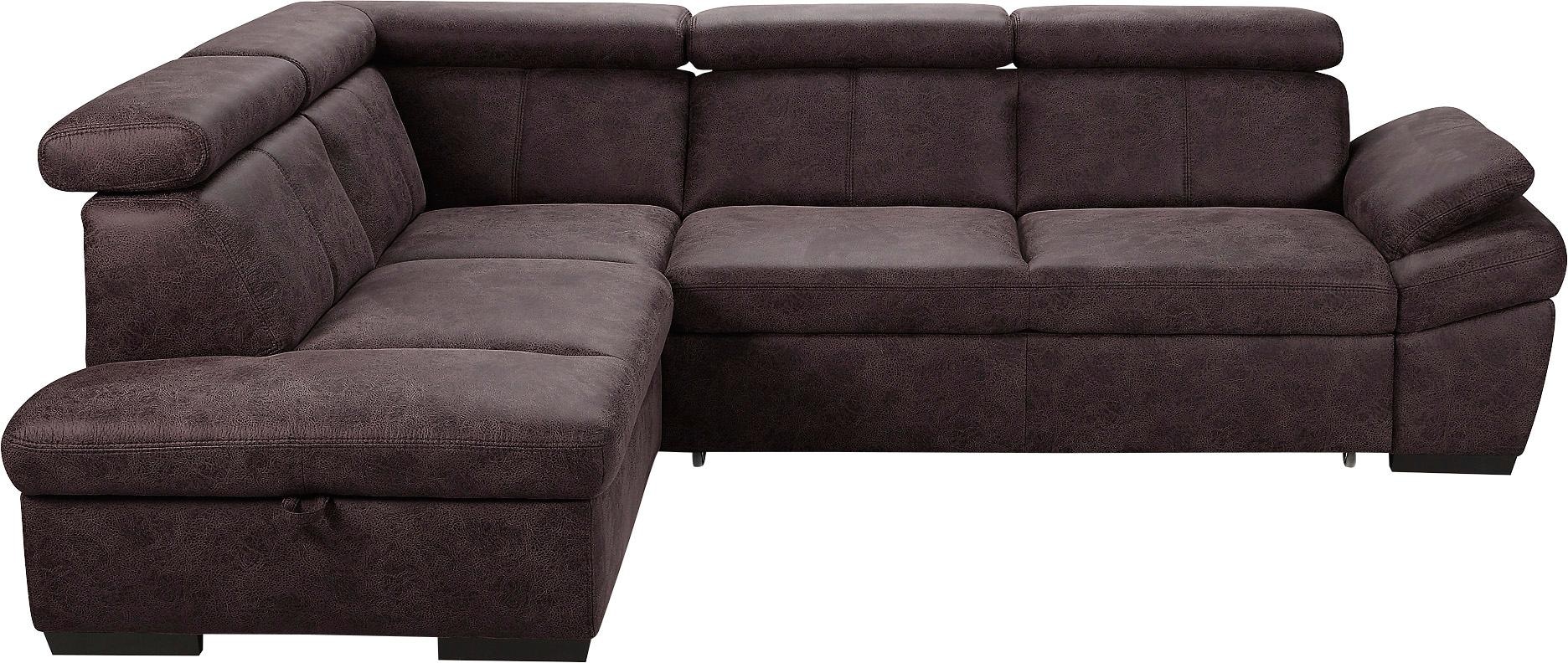 exxpo - sofa fashion Ecksofa "Salerno, Funktionssofa, hoher Sitzkomfort, Br günstig online kaufen