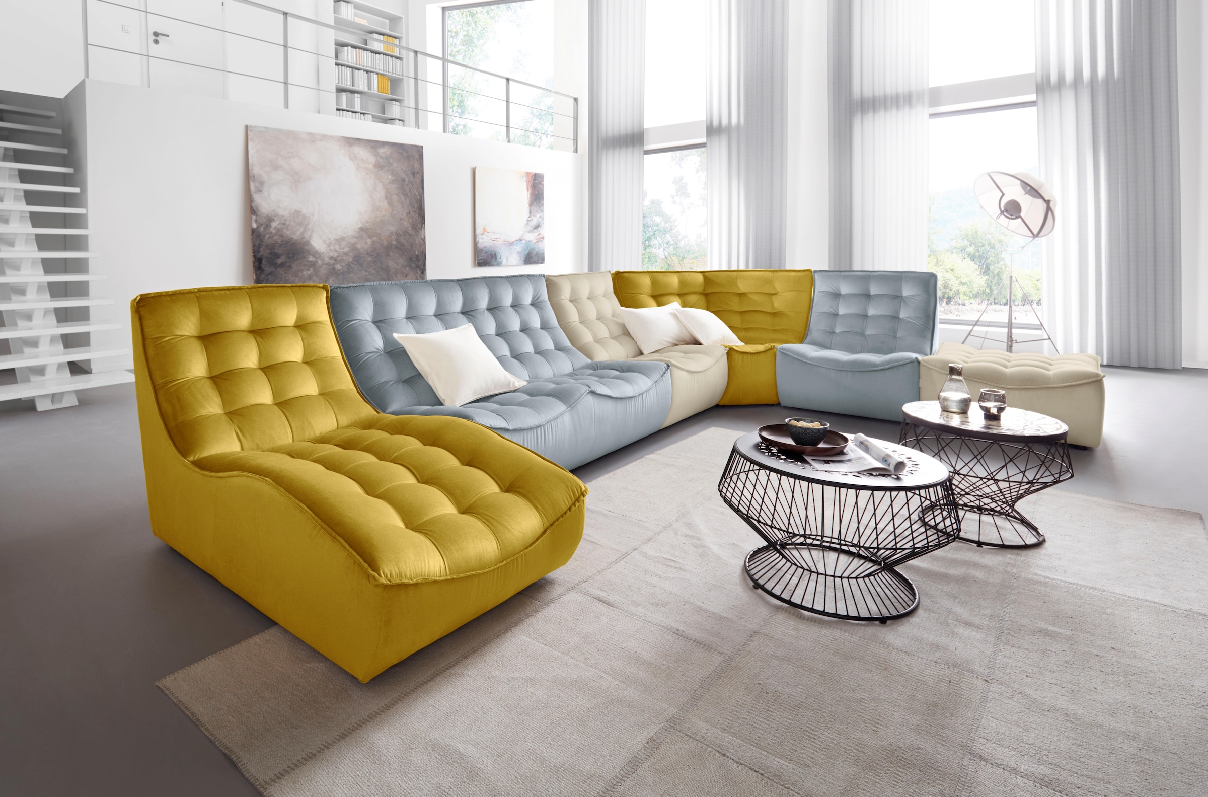 CALIA ITALIA 2-Sitzer »Banjo, italienisches Doppelsofa, als 2-Sitzer oder als Modulsofa« Design und Komfort im Einklang,