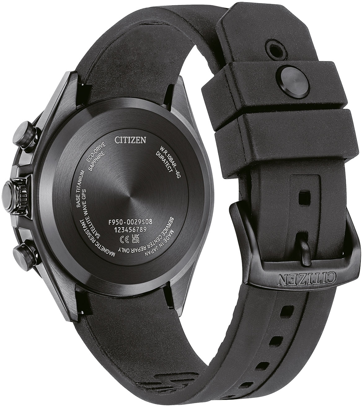 Citizen Funk-Multifunktionsuhr »Attesa Satellite Wave GPS«, Armbanduhr, Herren, Polyurethanband, Datum, Solaruhr, Weltzeit, GPS