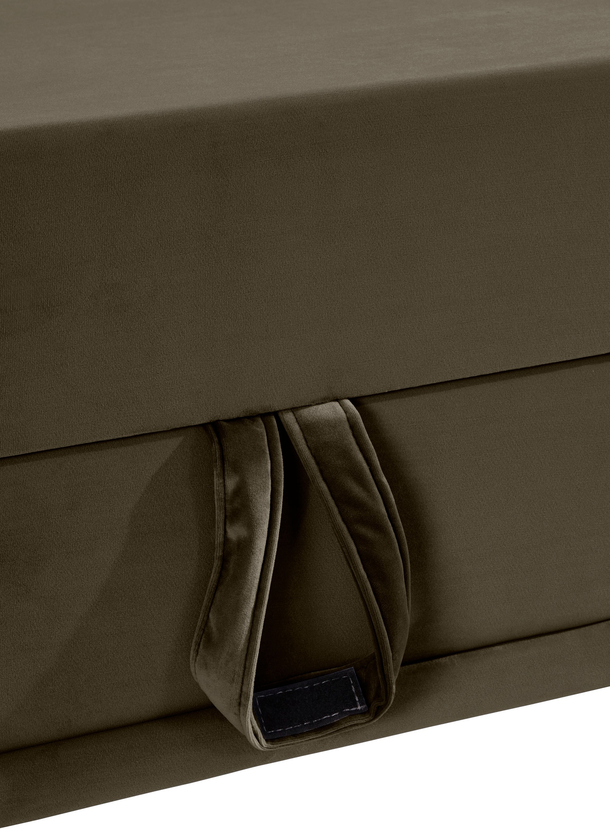 Places of Style Ecksofa Costello, mit Sitztiefenverstellung und Armlehnfunktion, incl. 3 Nierenkissen