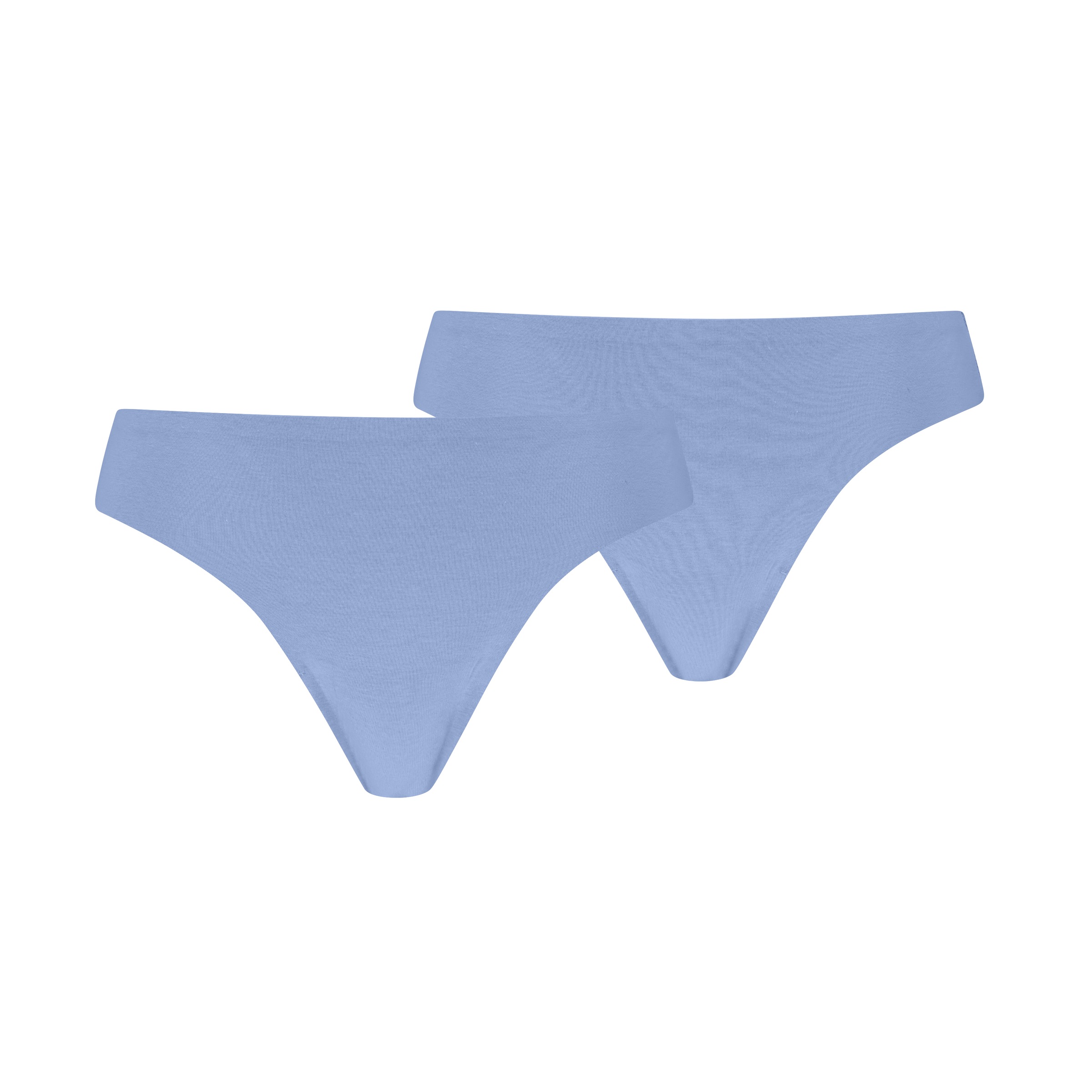 PUMA Damen String "PUMA WOMEN INVISIBLE COTTON STRINGS", Gr. Slight blau, Single Jersey, Obermaterial: 88% Baumwolle, 12% Elasthan, Unterhosen,