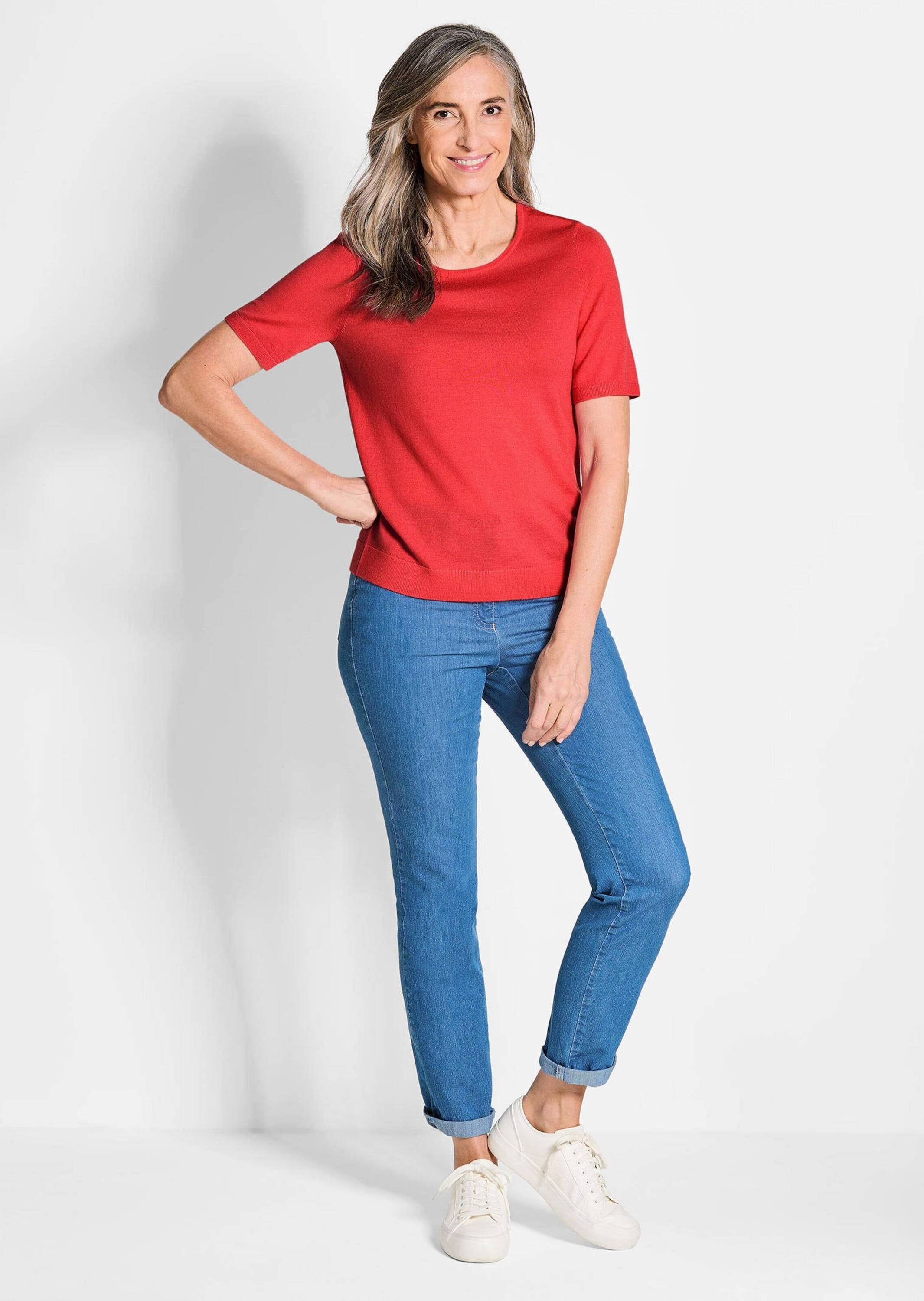 GOLDNER Strickpullover »Strickpullover« Rippenbündchen