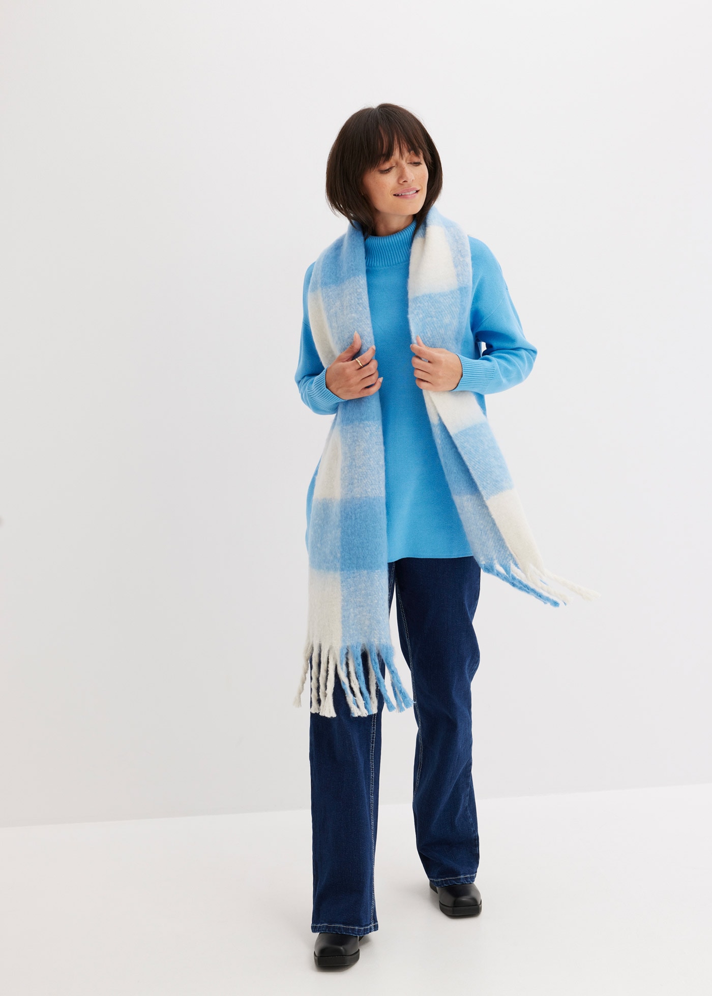 bonprix Strickpullover »Gerippter Pullover aus reiner Baumwolle«, Gerippter Pullover aus reiner Baumwolle
