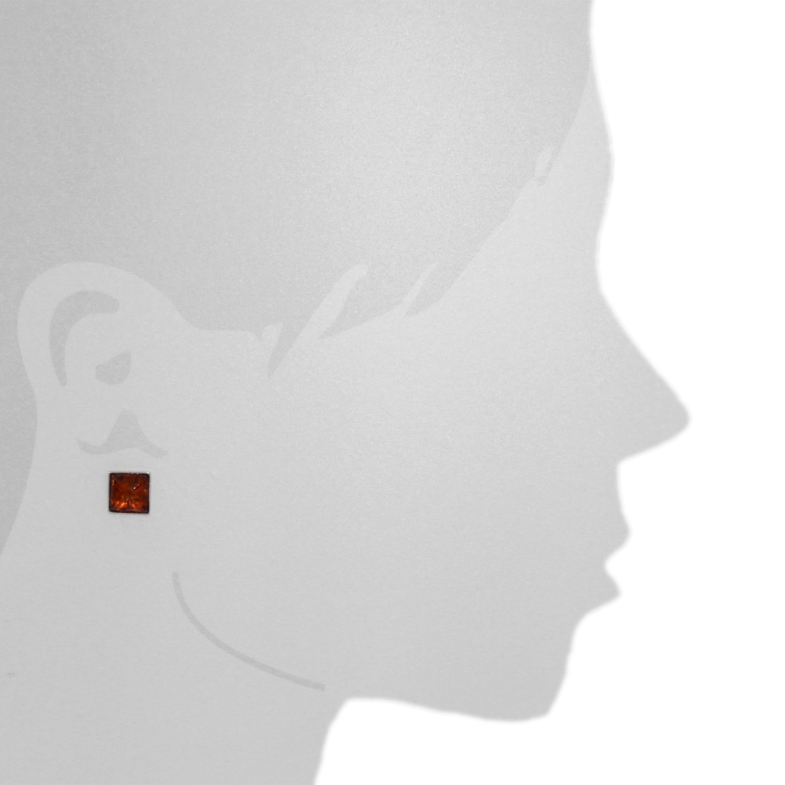 OSTSEE-SCHMUCK Paar Ohrstecker »- Classic 10 x 10 mm - Gold 333/000 - Bernstein«