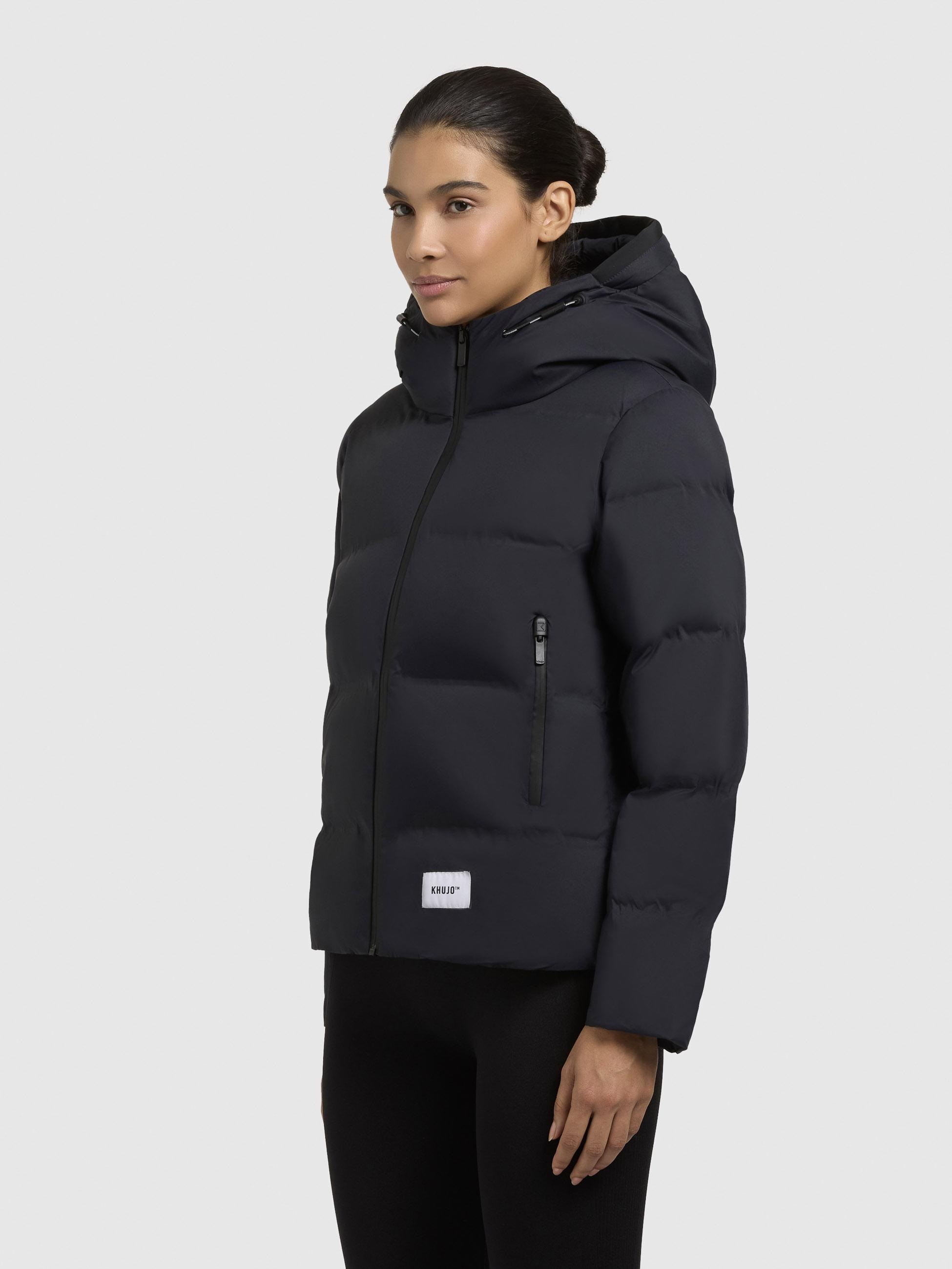 khujo Winterjacke »Liev-YM«, mit Kapuze, Warme gesteppte Damen Kapuzenjacke