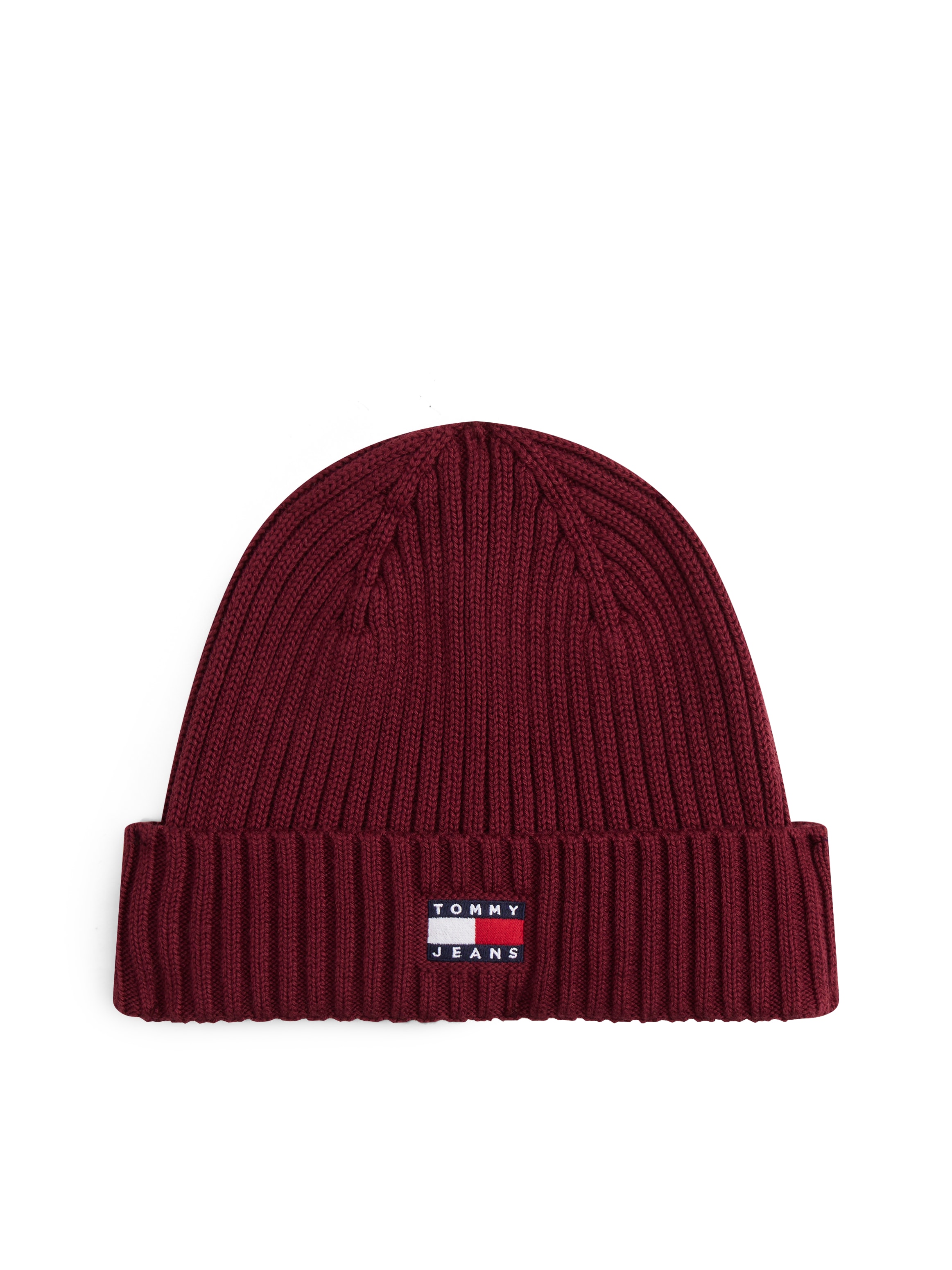 Tommy Jeans Beanie "TJM HERITAGE CORE", Rippstrick, Umschlag, normale Passf günstig online kaufen