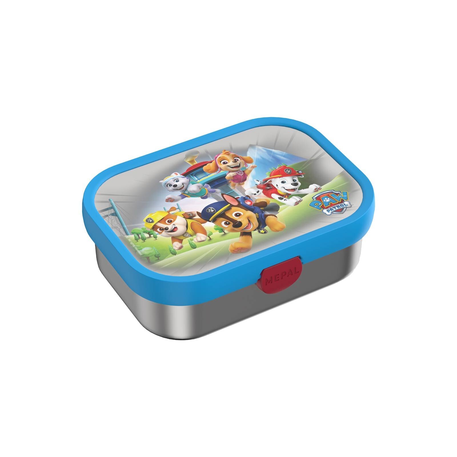 MEPAL Lunchbox "Edelstahl-Brotdose mit Gabel Campus 18 x 13 cm", B/H/L: 13,2cm x 6,1cm x 17,8cm, bunt, Lebensmittelaufbewahrungsbehälter,