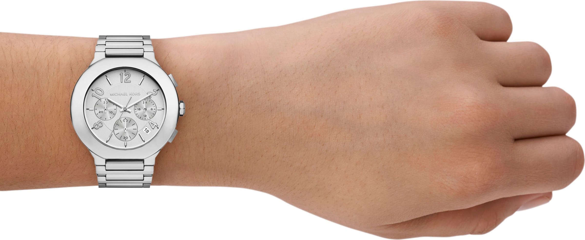 MICHAEL KORS Chronograph »GRAMERCY«, Quarzuhr, Armbanduhr, Damenuhr, Edelstahlarmband, analog, Tag