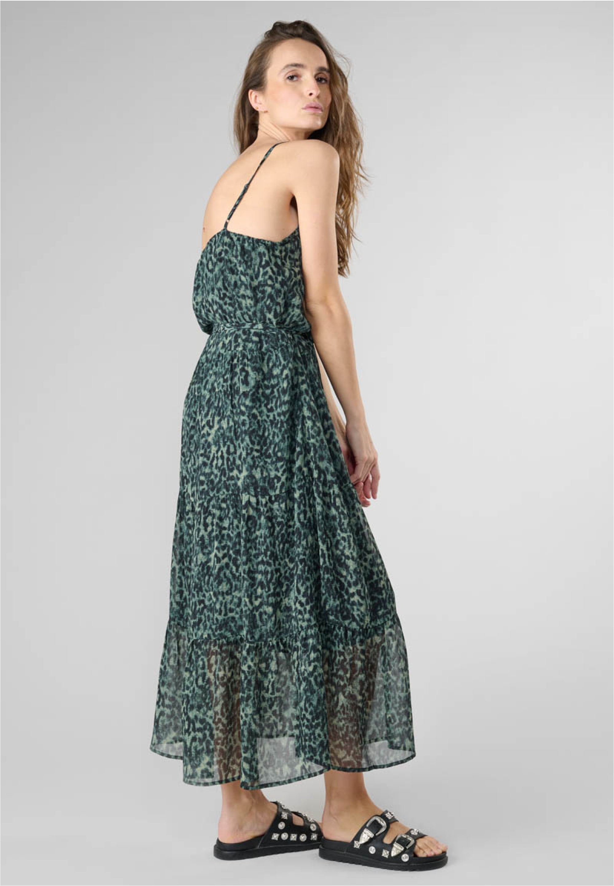 Le Temps Des Cerises Jerseykleid »LISAKA«, mit tollem Allover-Muster