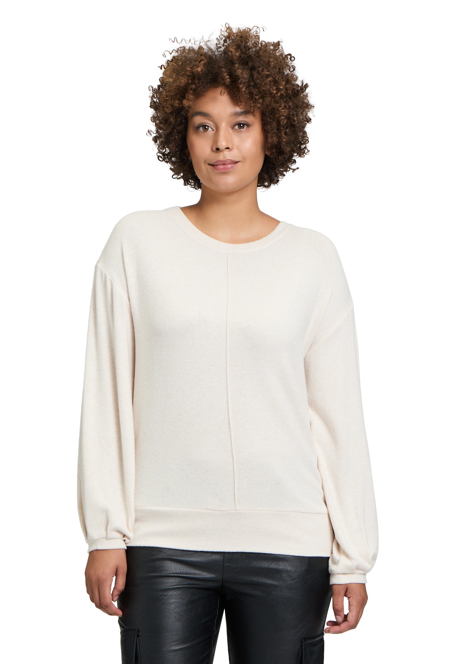 Cartoon Sweatshirt "Damen mit Rundhalsausschnitt", Material günstig online kaufen