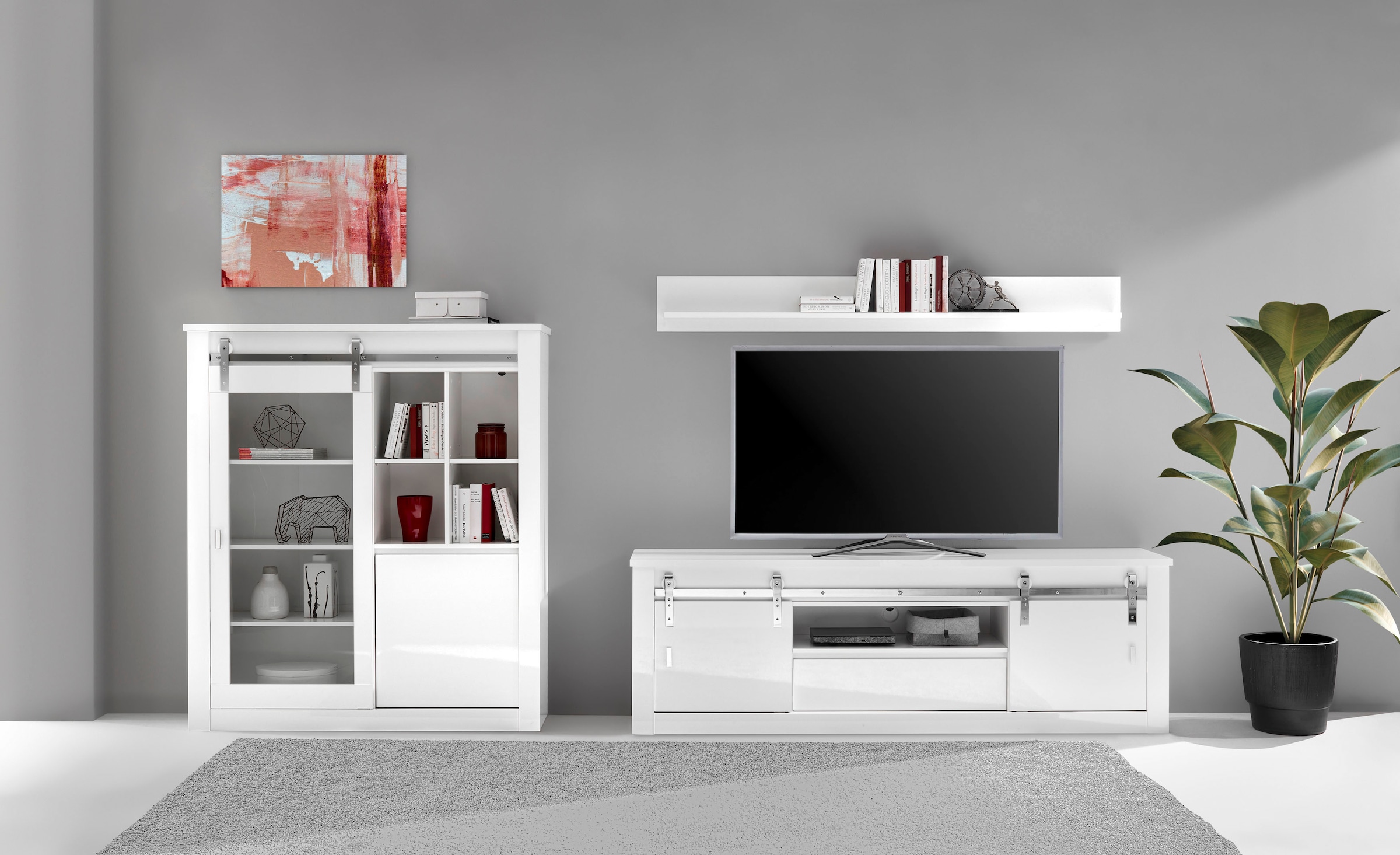 Home affaire Wandboard »Daytona, modernes Wandregal, Wandhalter mit Ablagefläche, 183 cm breit« vielseitig einsetzbares Hängeregal